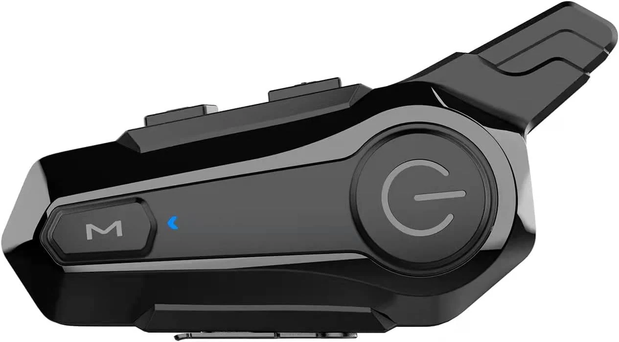 Wipeeyes Motorcycle Headset E1 Helmet Intercom Headset with CVC Noise Cancellation Stereo Music IPX6 Waterproof for Full face Helmet