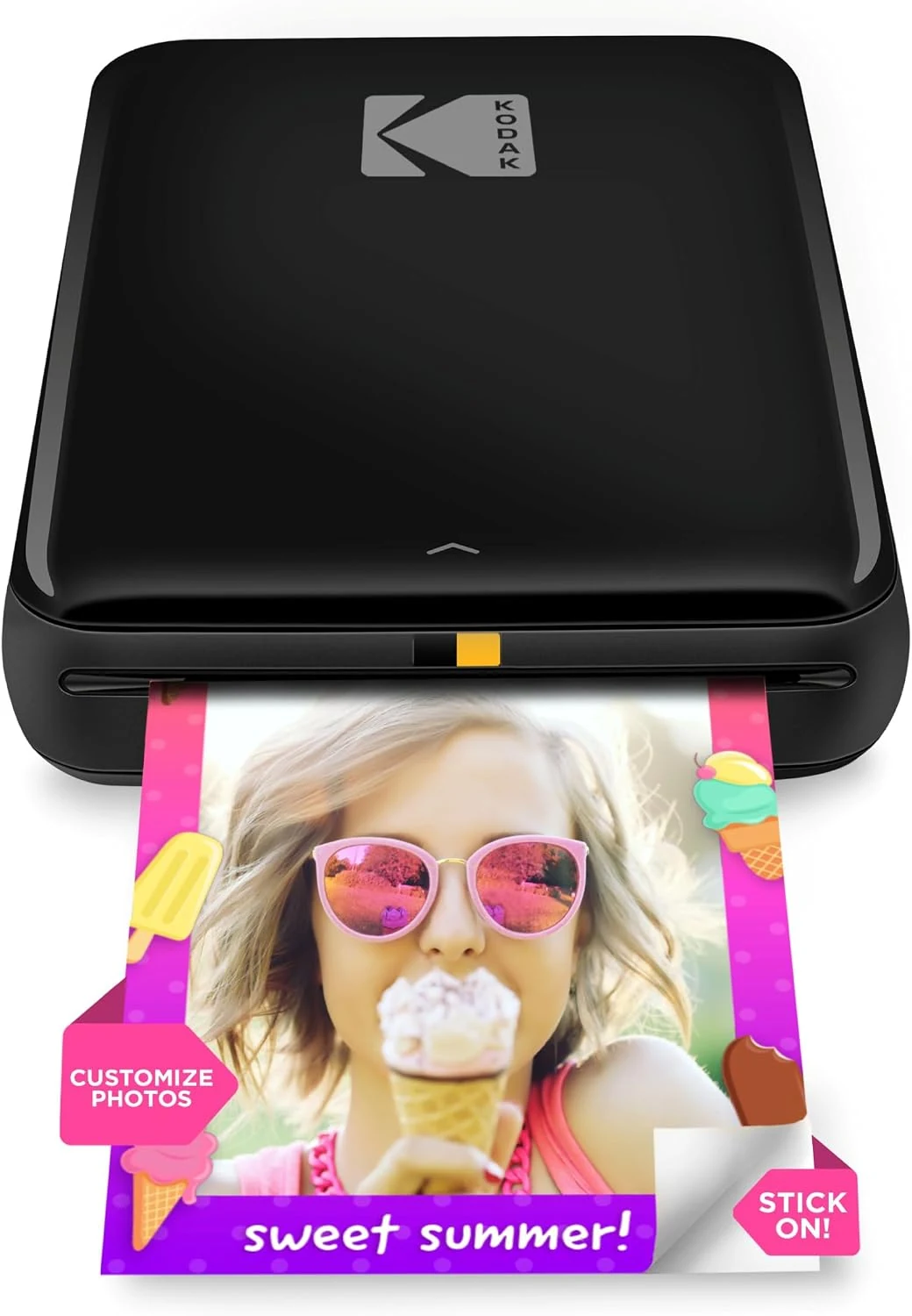 KODAK Step Instant Smartphone Photo Printer, Portable Mini Color Wireless (Zink 2x3 Sticky-Back Photos)