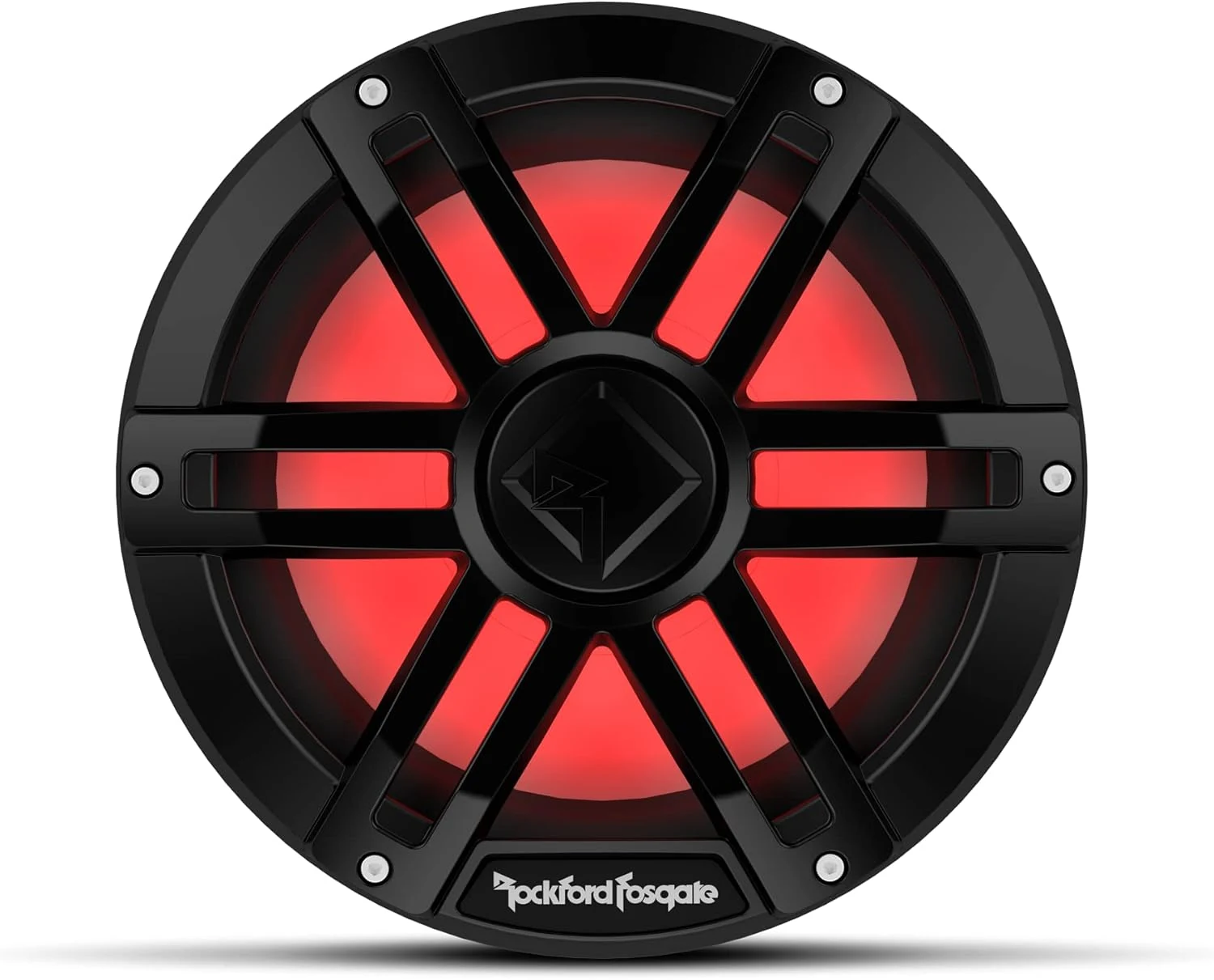 Rockford Fosgate M1D2-10B Color Optix 10" DVC 2-Ohm Multicolor LED Lighted Marine Subwoofer - Black