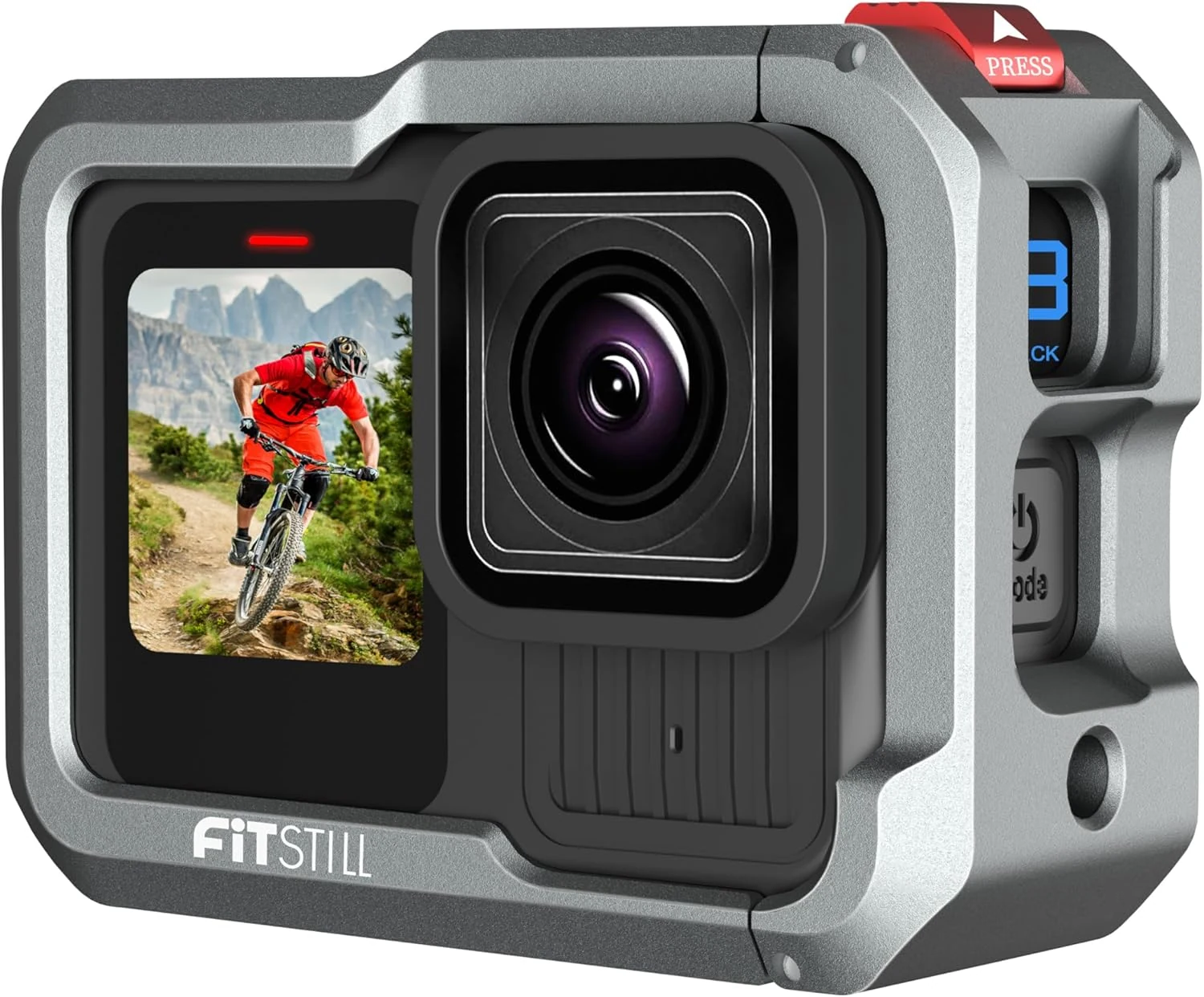 FiTSTILL Aluminum Metal Cage Frame Housing for Go Pro Hero