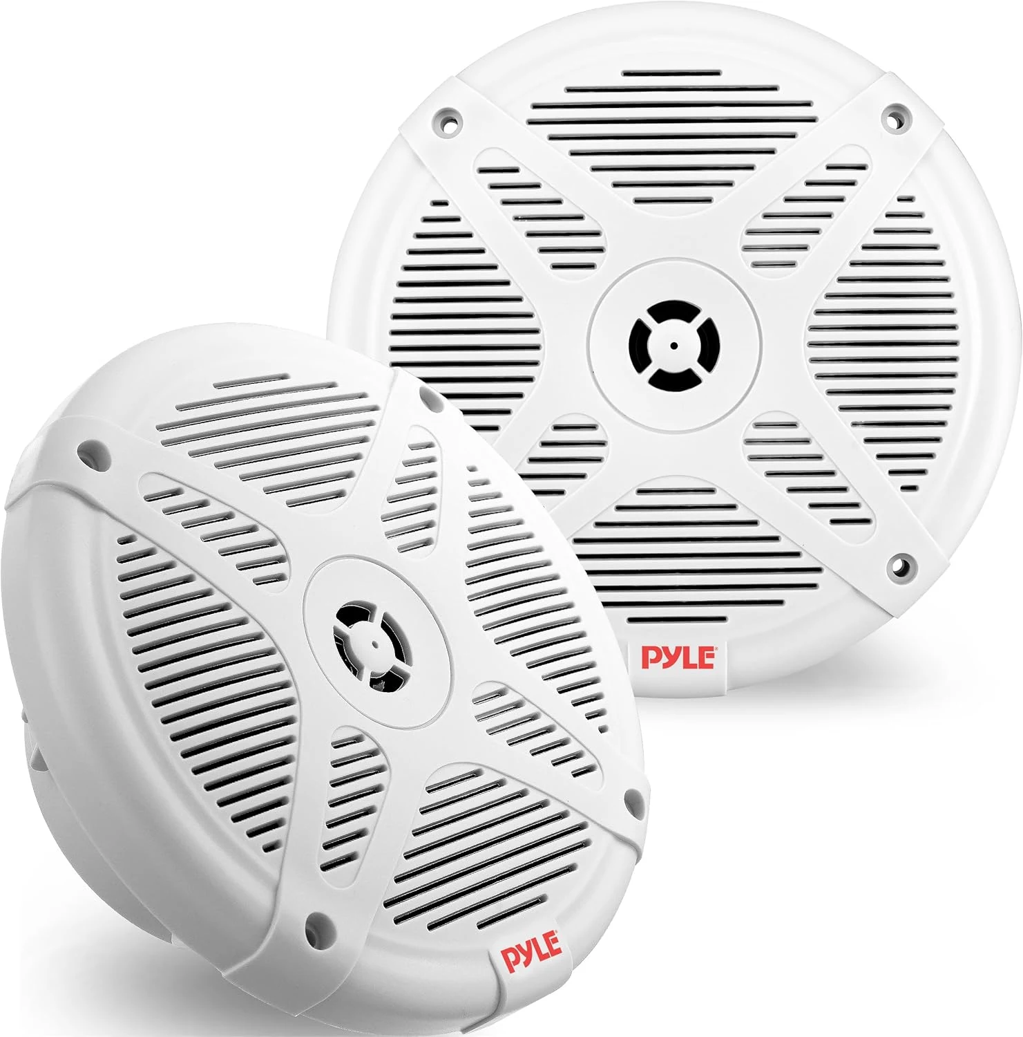 Pyle 6.5 Inch Marine Speakers (Pair) - PLMR652W (White)