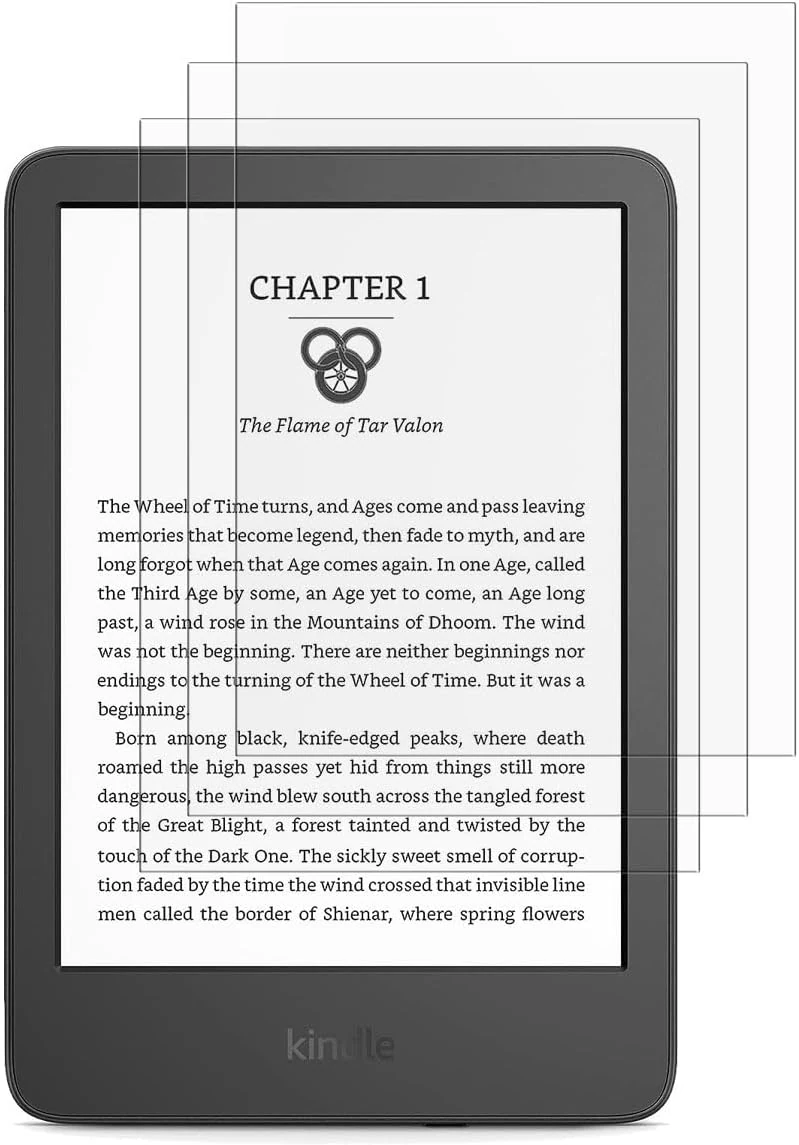 (3 Pack) for All-new Kindle and Kindle Kids 6.0 inch (11th/10th Generation, 2024/2022/2019 Released) High Definition Screen Protector Film [Not Glass]