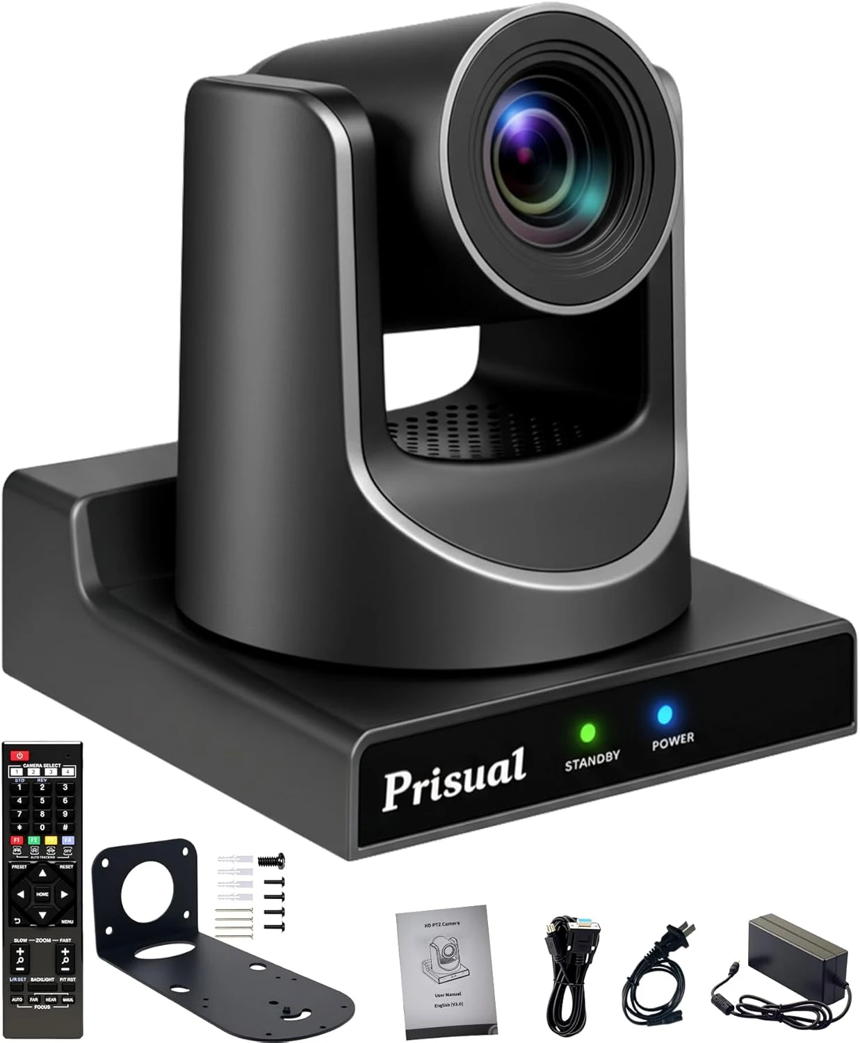 Prisual PTZ Camera Gen 5, 30X Optical Zoom Auto AI Tracking