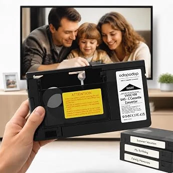 Hi8 8mm VCR Video Cassette Recorder, Play and Digitize Your Old 8mm and Hi8 Tapes