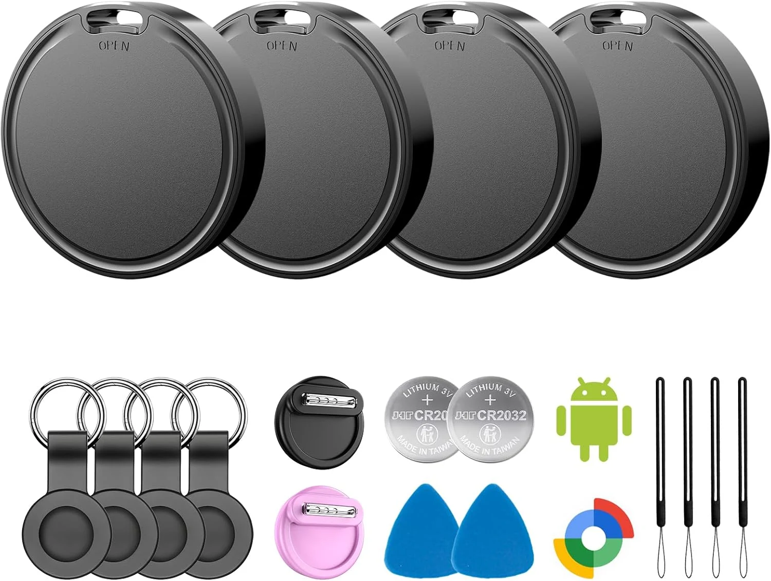 Air Tags for Android, Air Tags 4-Pack Android, Air Tracker Tags