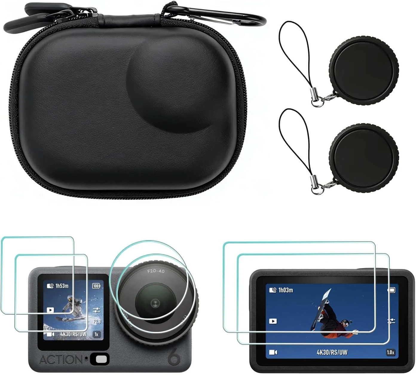 Accessories for DJI OSMO Action 6, Carrying Case with Lens review