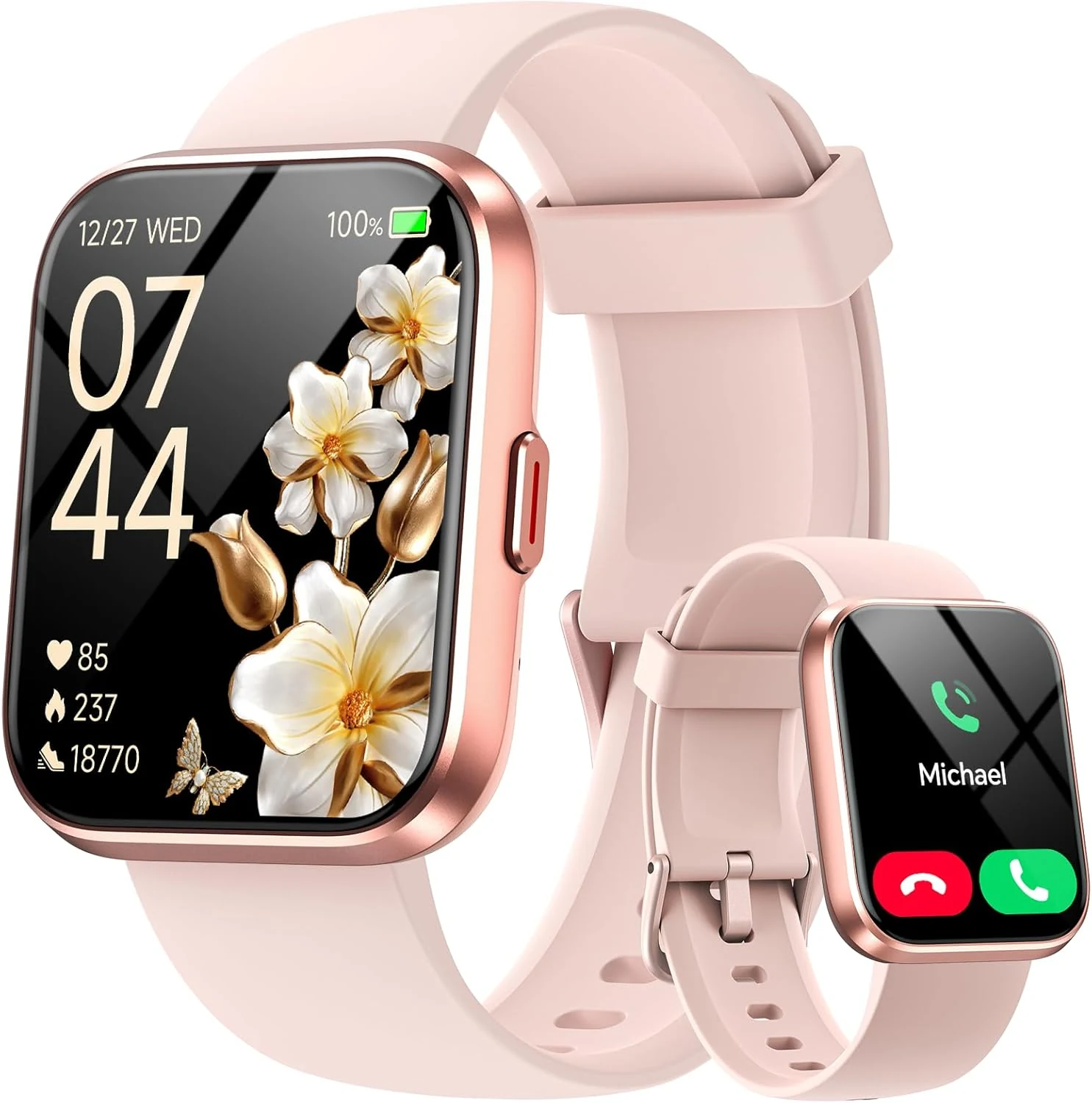 Smart Watches for Women, 1.85" HD Smartwatch Compatible iPhone/Samsung/Android (Answer/Make)