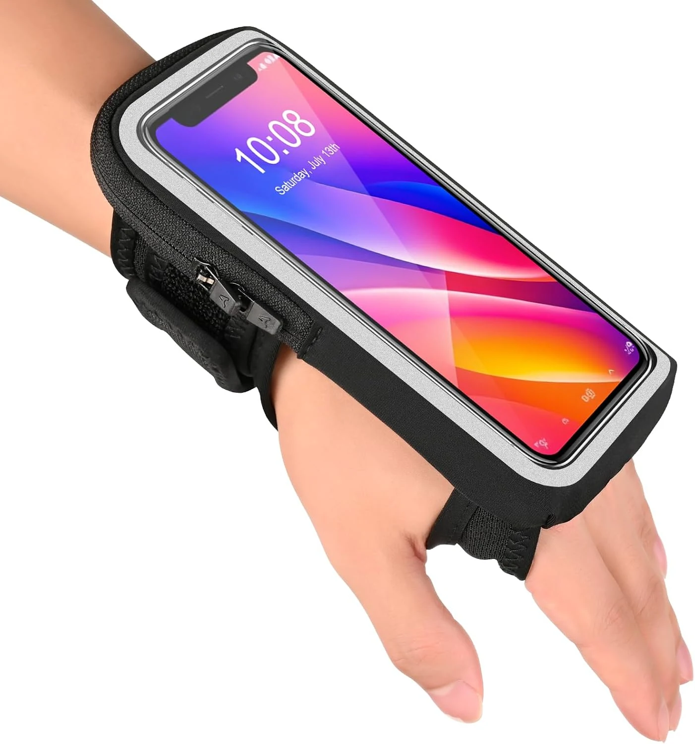 Kebrela wristband phone holder for running (forearm armband with card slot)