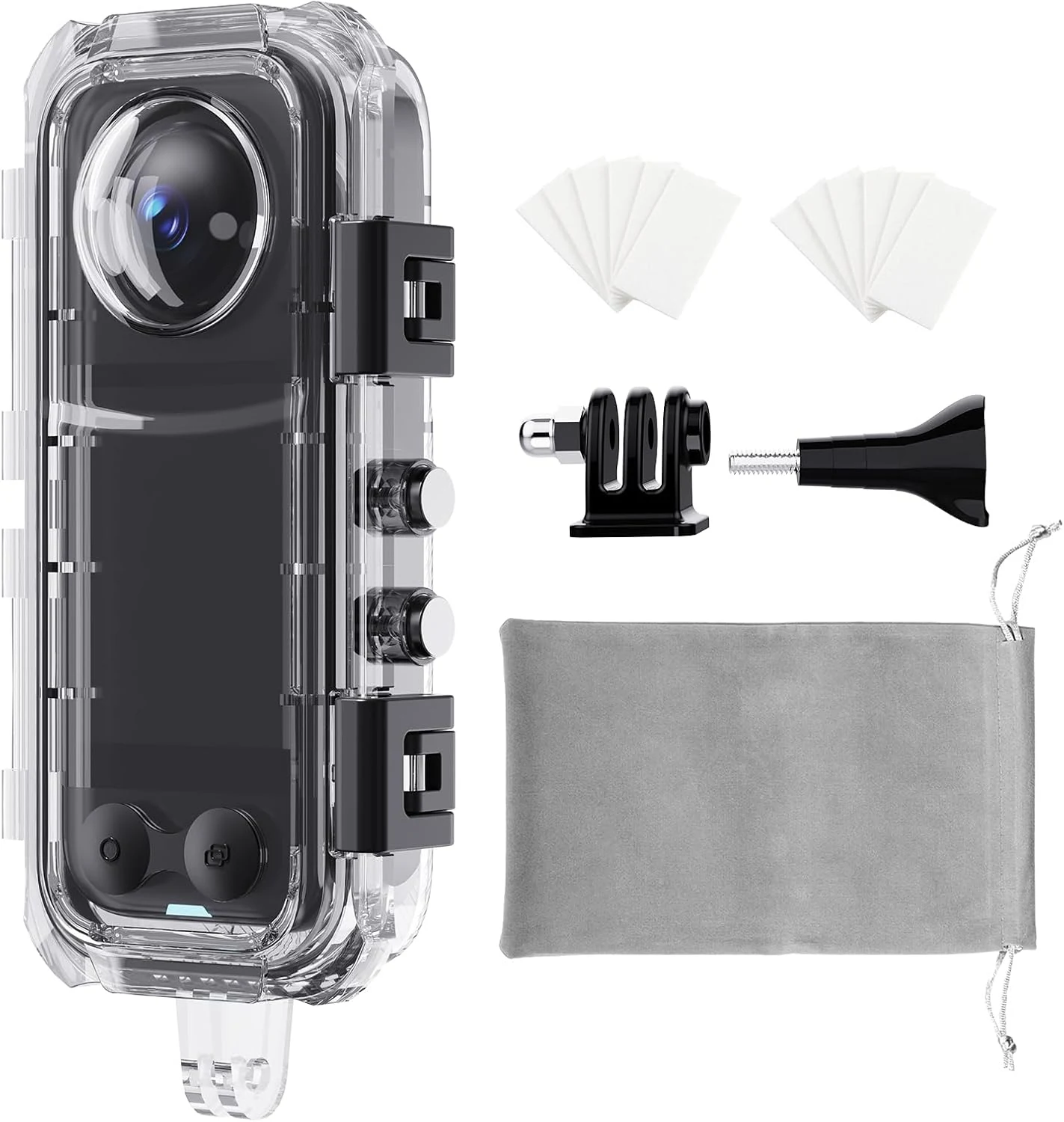 HONGDAK Invisible Dive Case for Insta360 X4, 45m/147ft Waterproof Case