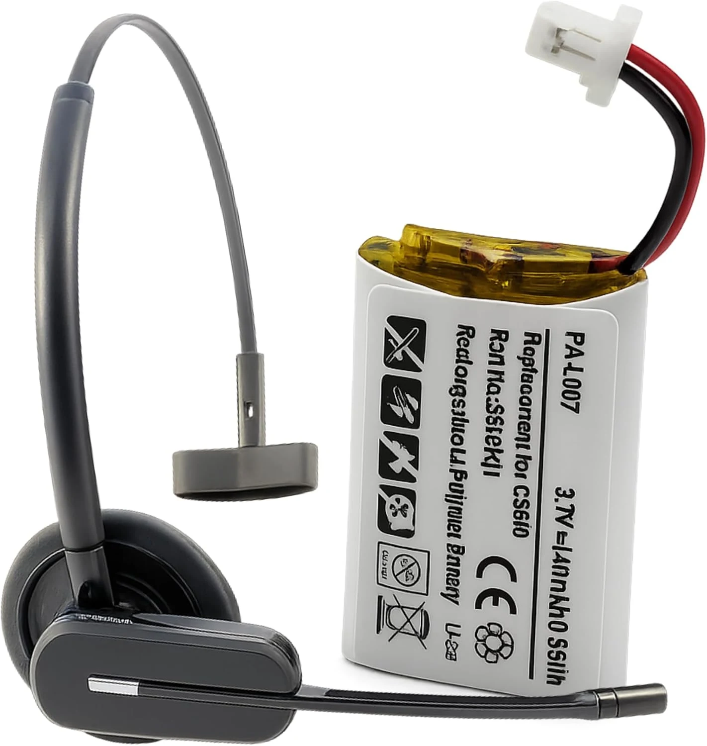 Replacement Battery for Plantronics CS540 C054 Wireless Headset Headphones Repair