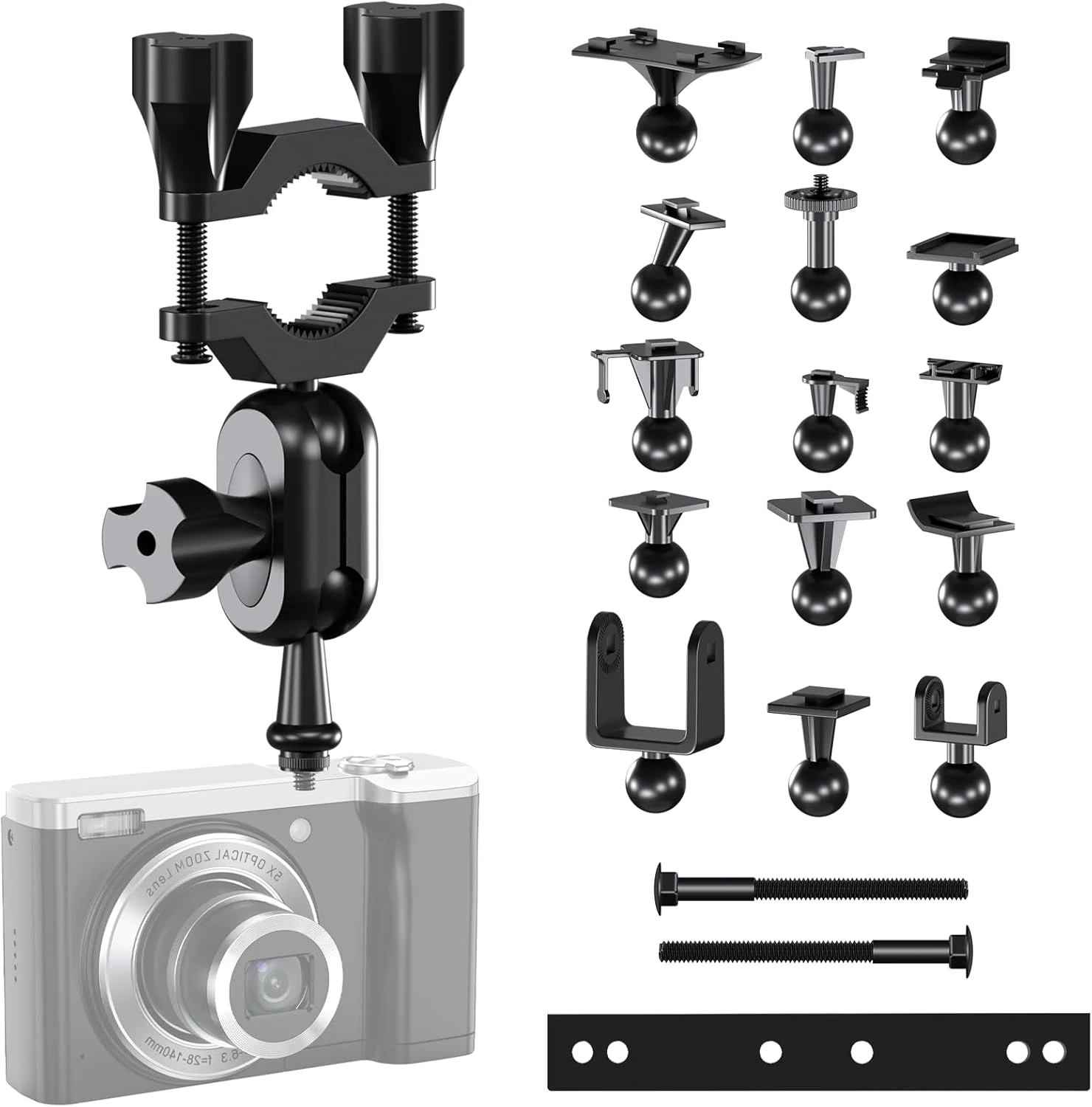 RNVEASS dash cam mount rearview mirror bracket installation kit (16 connectors)