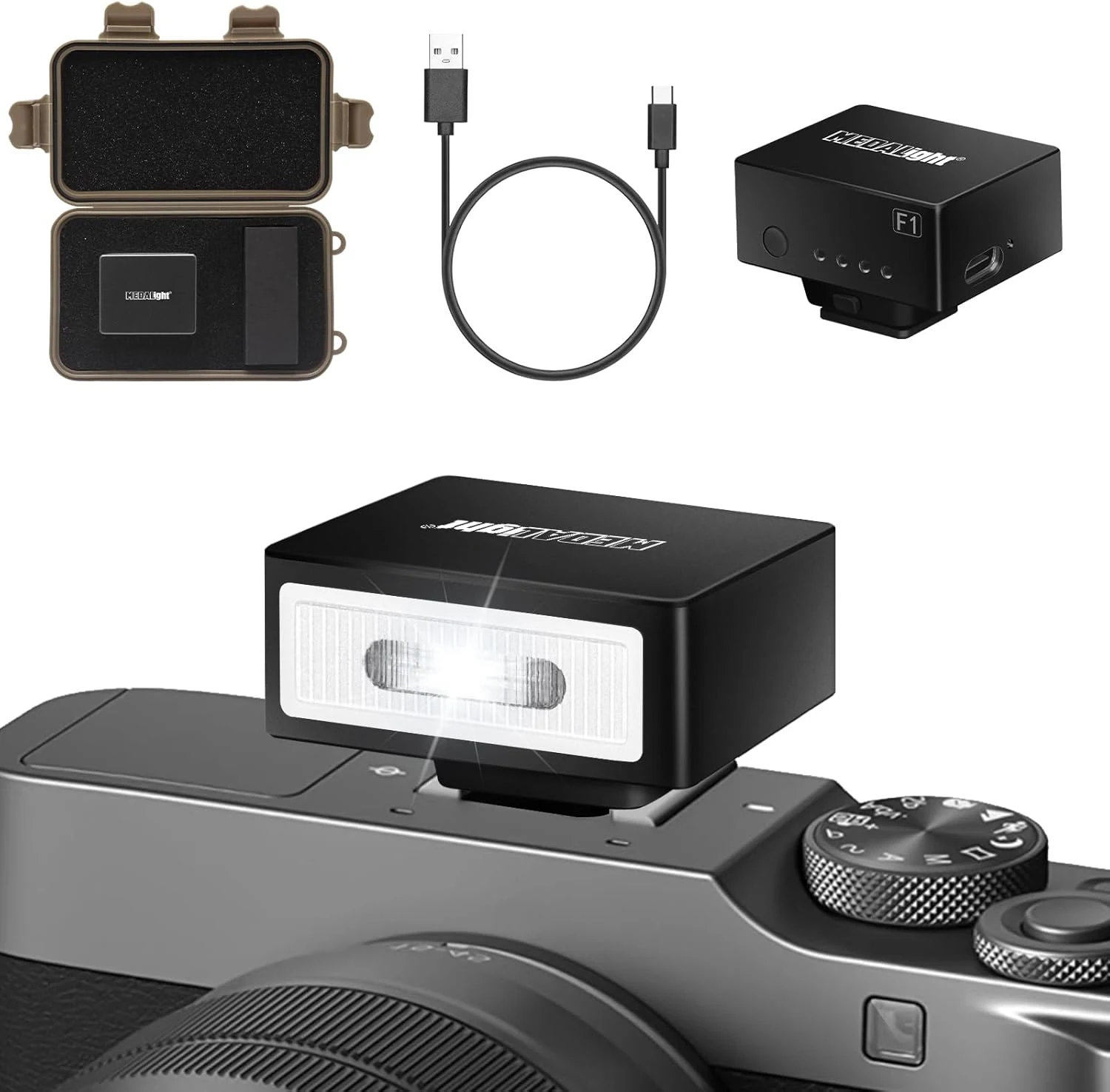MEDALight F1 Mini Camera Flash Camera Flash Speedlite for Ricoh