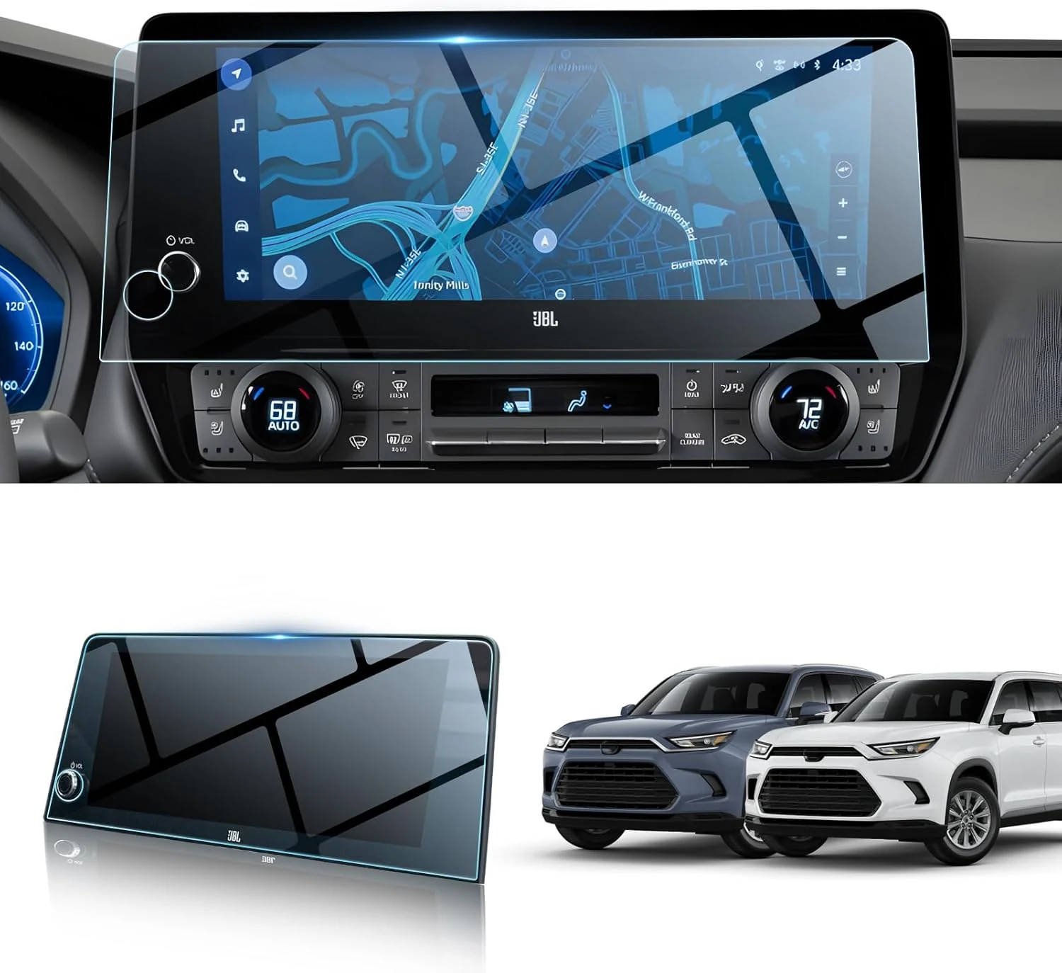 BIBIBO for 2024 2025 2026 Toyota Grand Highlander Screen Protector