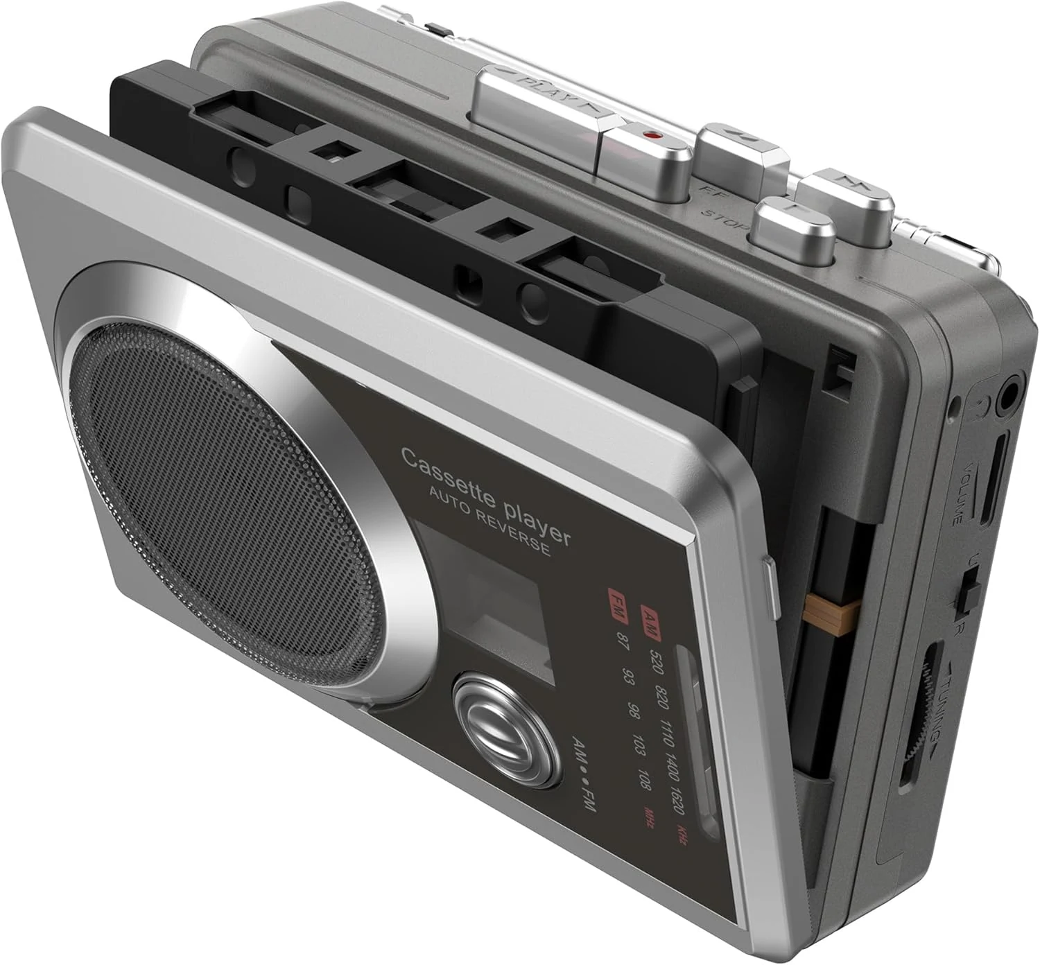 Mersoco portable cassette recorder player & AM/FM radio (BR630-NEW)