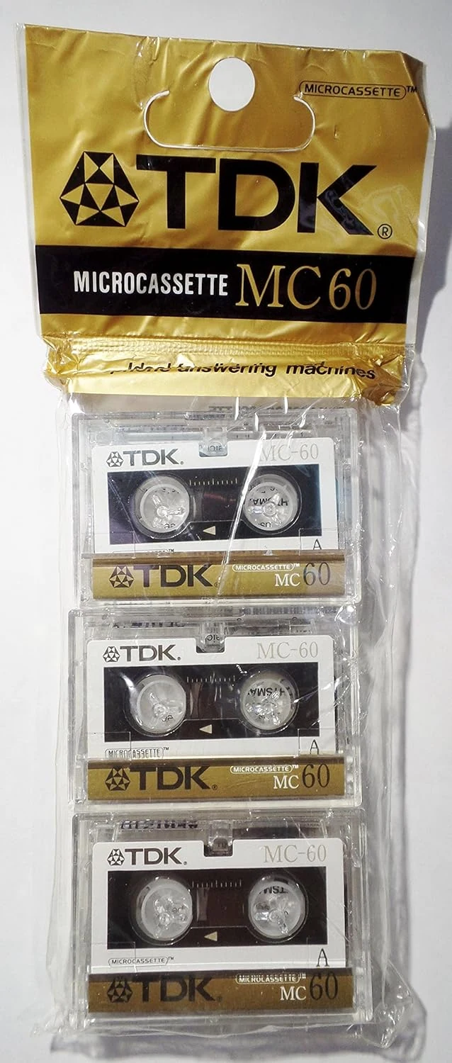TDK Micro Cassette 60-min for Audio Only (3-pack)