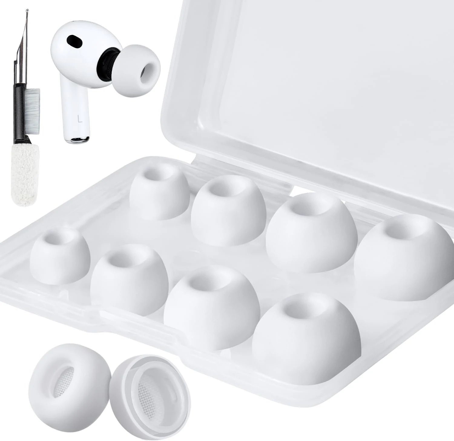 SOULWIT 5 Pairs Silicone Eartips for AirPods Pro 3 (3rd Generation 2025)