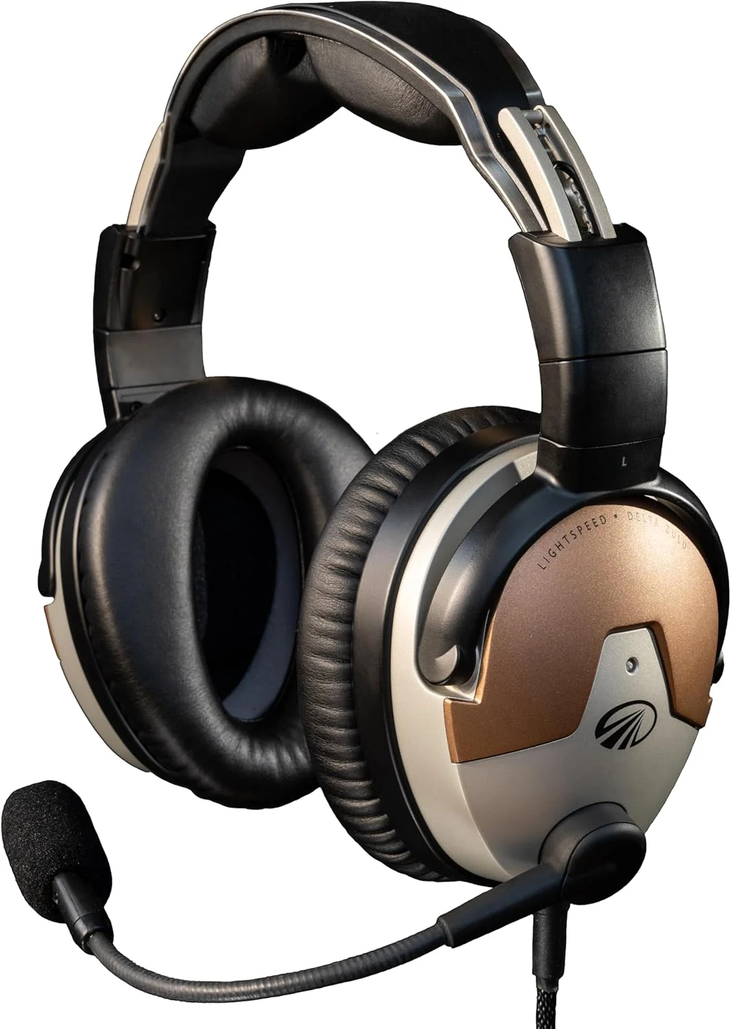 LIGHTSPEED Delta Zulu™ ANR Aviation Headset - Premium Noise Canceling Bluetooth Headset for Pilots with Built-in Carbon Monoxide Monitoring and Personalized EQ (GA Dual Plugs)