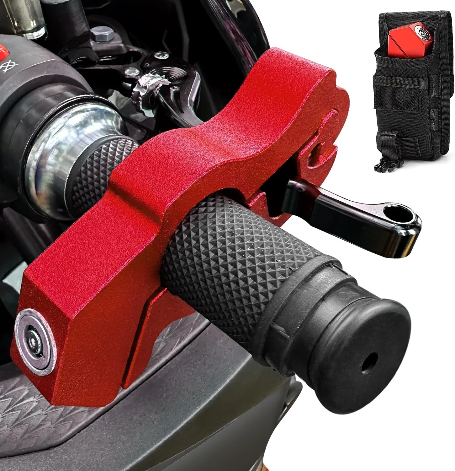 Motorcycle Locks Anti Theft: CNC Heavy Duty Handlebar Throttle Grip review