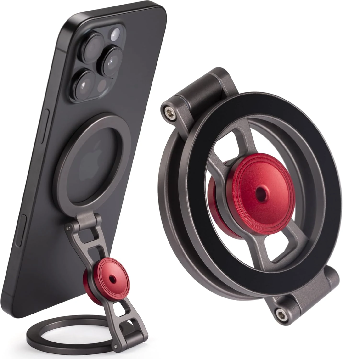 SHINEWEE Magnetic Phone Stand & Fidget Spinner Combo– Hands-Free Holder for iPhone 12-17/MagSafe Cases