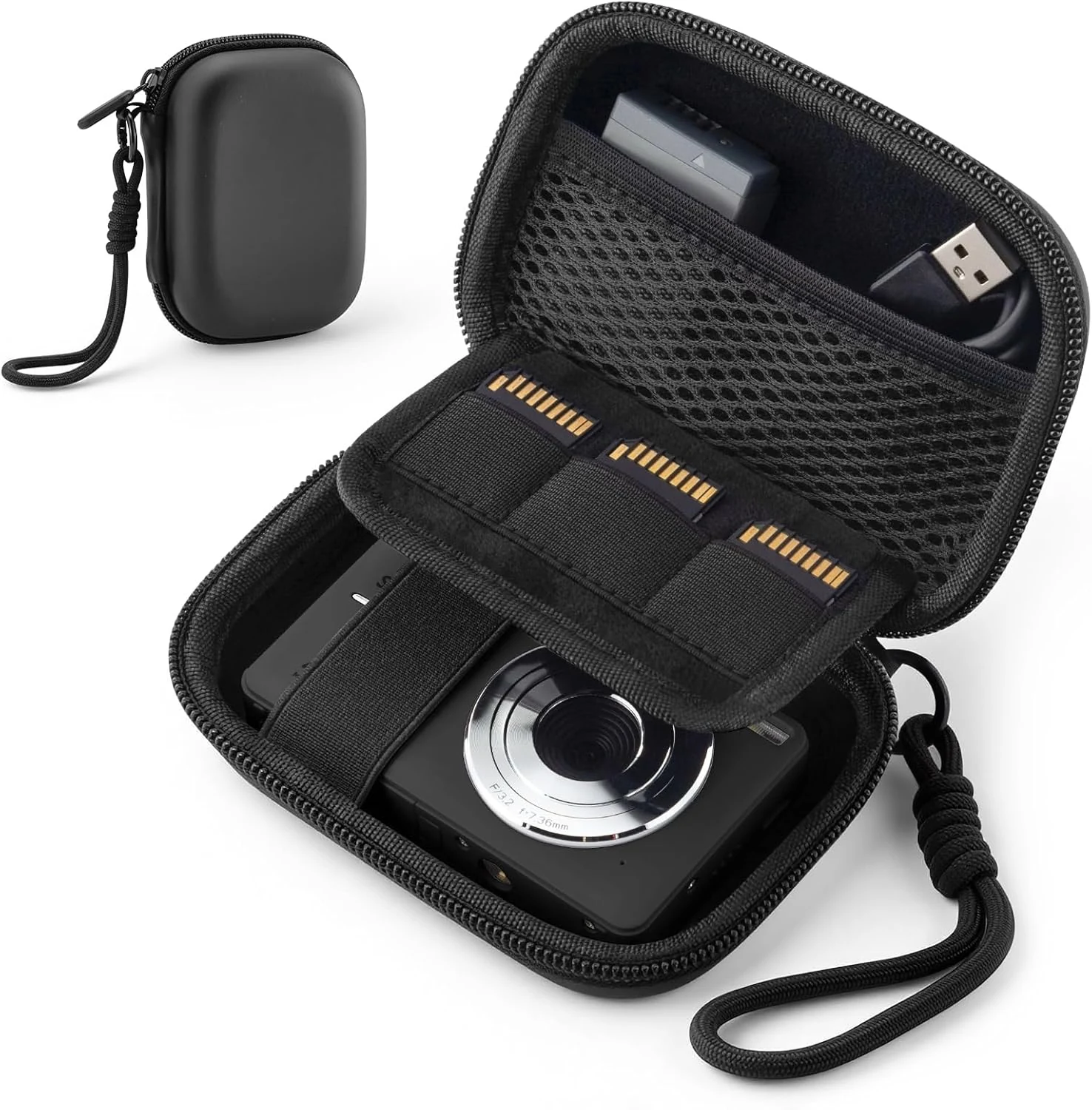 Camera Case for Digital Camera CAMKORY DC403 FHD 1080P / KODAK PIXPRO FZ55/ FZ45 (Black)