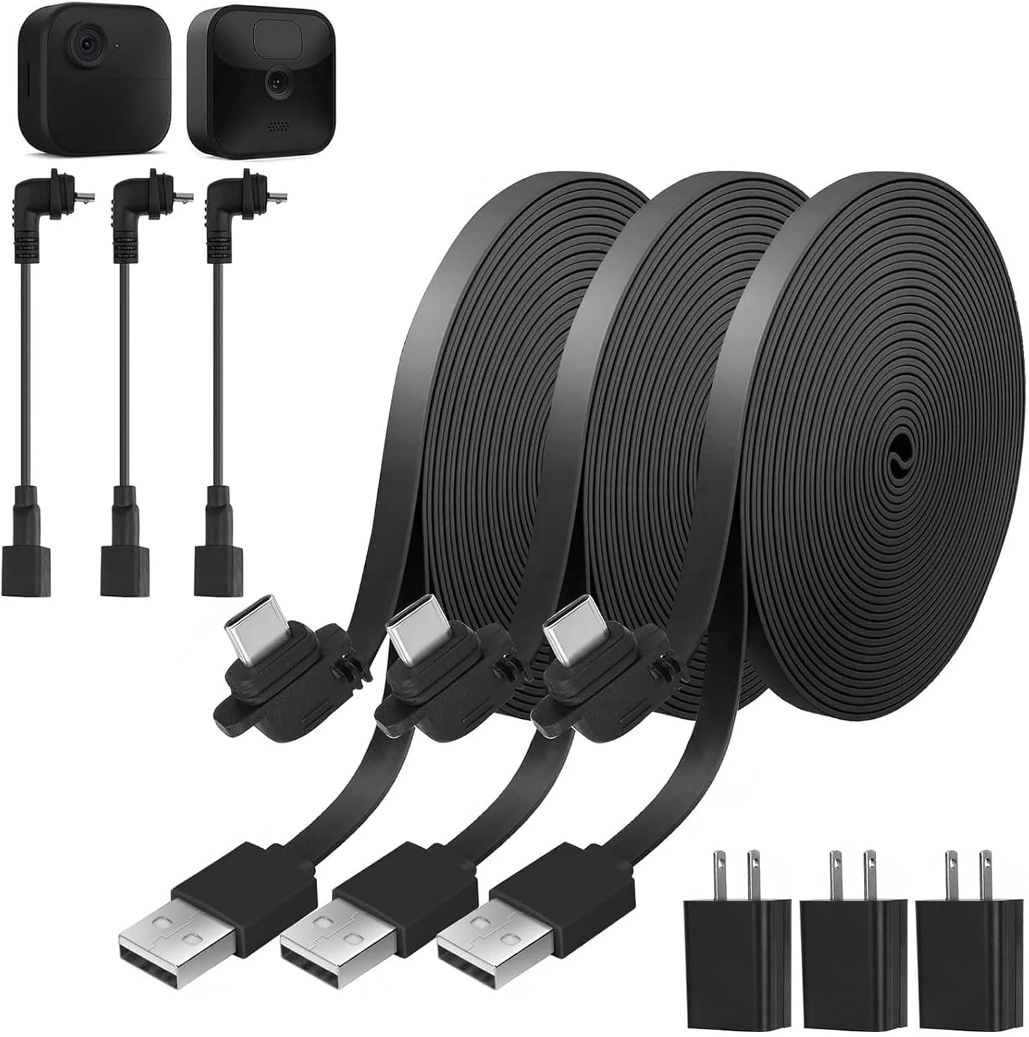 Uogw 3Pack 30ft/9.1m Power Cable and Adapter Compatible with Blink review