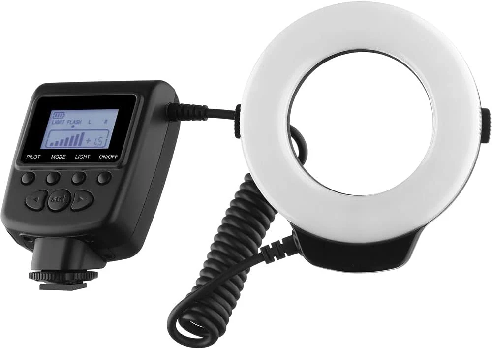 48 Macro LED Ring Light & Ring Flash with LCD