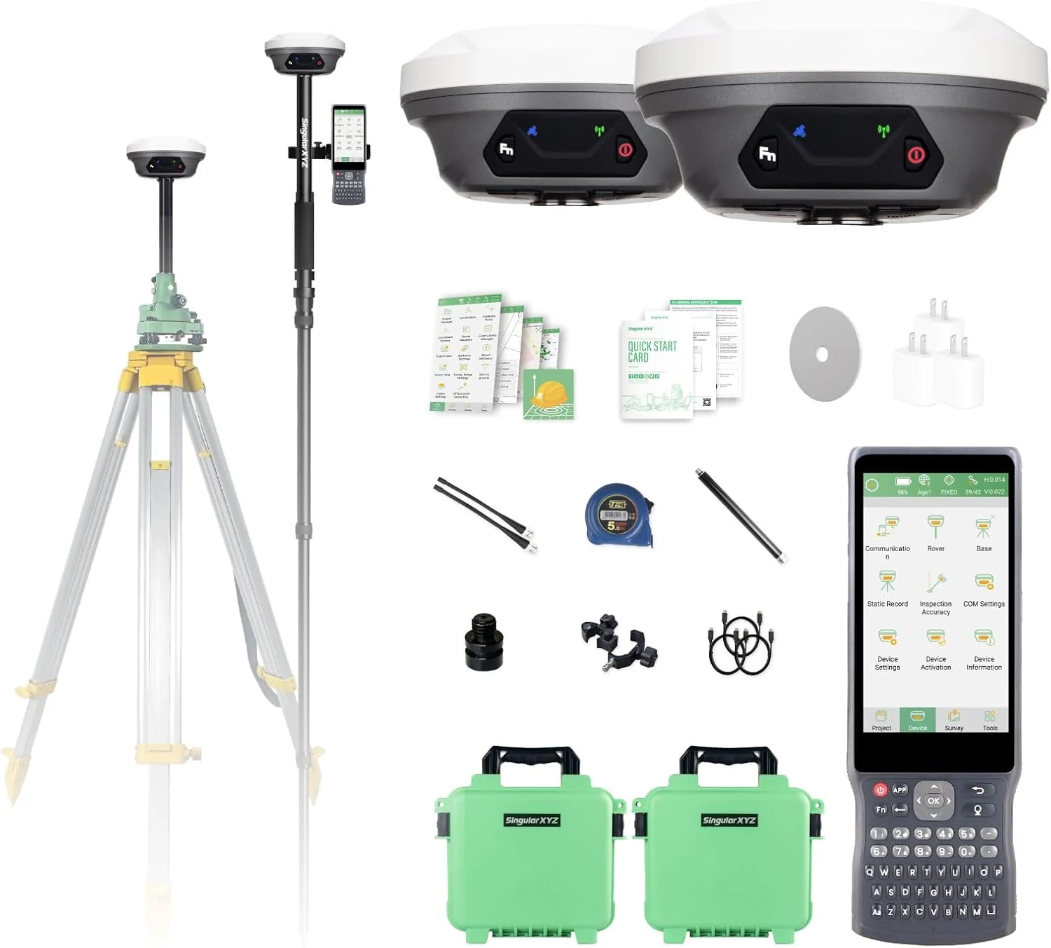 E1 Lite GNSS RTK Surveying Equipment, RTK GNSS GPS with IMU Rover & Base