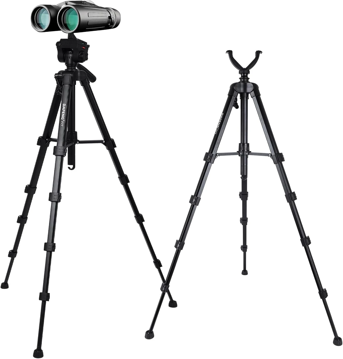 DAPENG 74" Binocular Tripod with Adapter,Shooting Tripod Hunting Rest V review