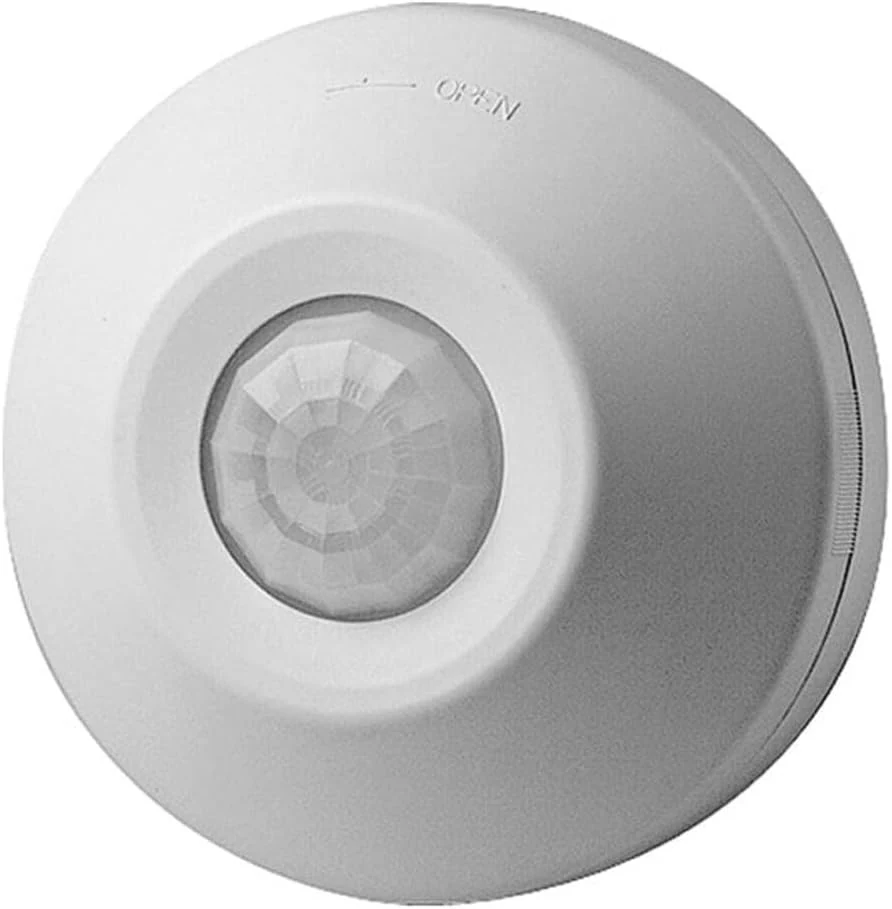 Leviton PIR Ceiling Mount Occupancy Sensor, 120-277V, 1000W, 570SF Field-of-View, ODC0S-I1W, White