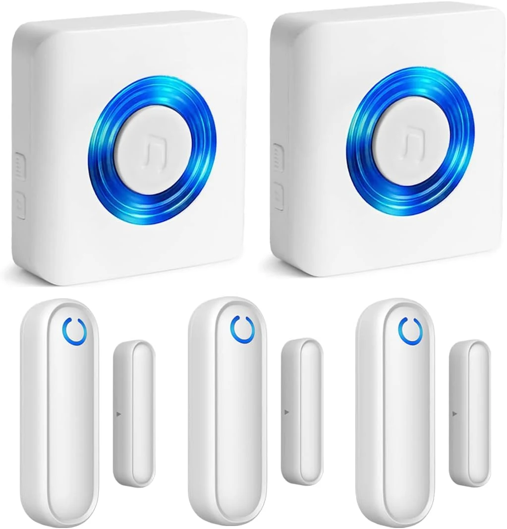 YisTech caregiver pager door alarms for dementia patients/kids safety, wireless door alarm sensor