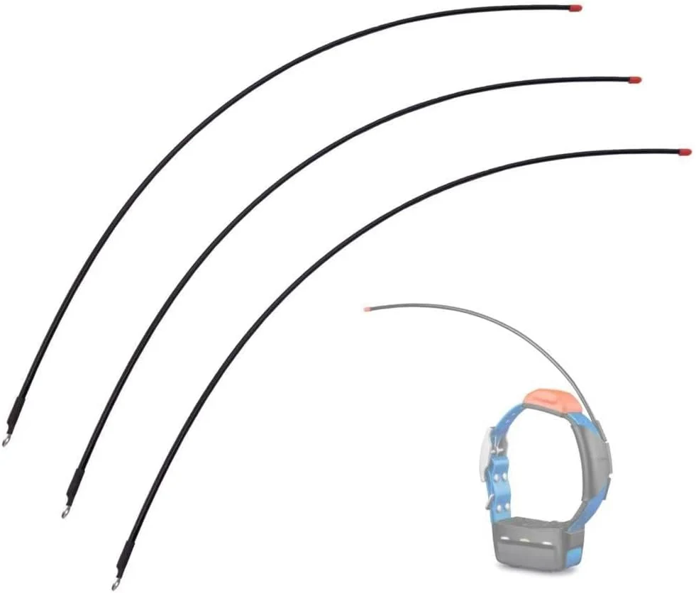 3 PCS Replacement Antennas for Garmin Dog Collar, Standard VHF Long-Range Antenna for Garmin DC50, T5, TT10, TT15, TB10 Dog Device, Black