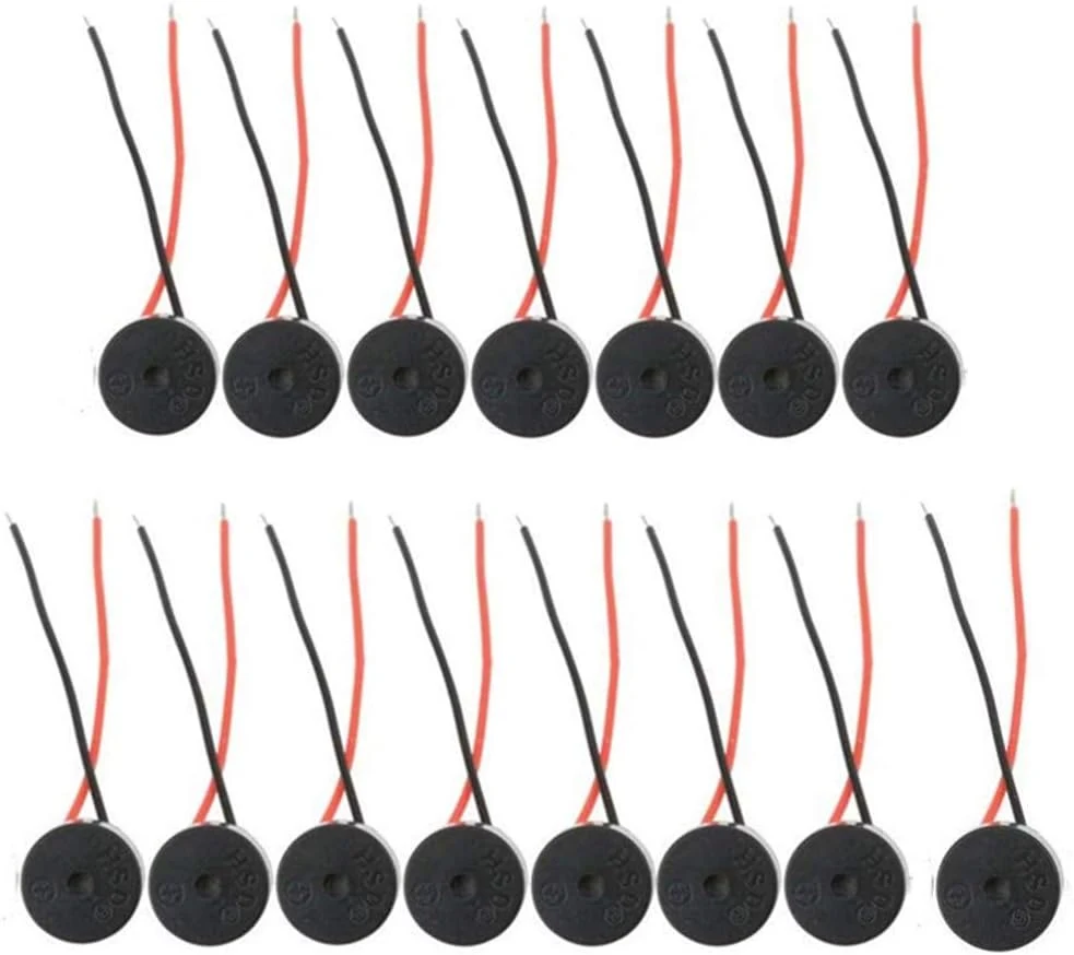 15PCS Buzzer DC 3-12V Wired Connector Active Electronic Buzzer 85dB