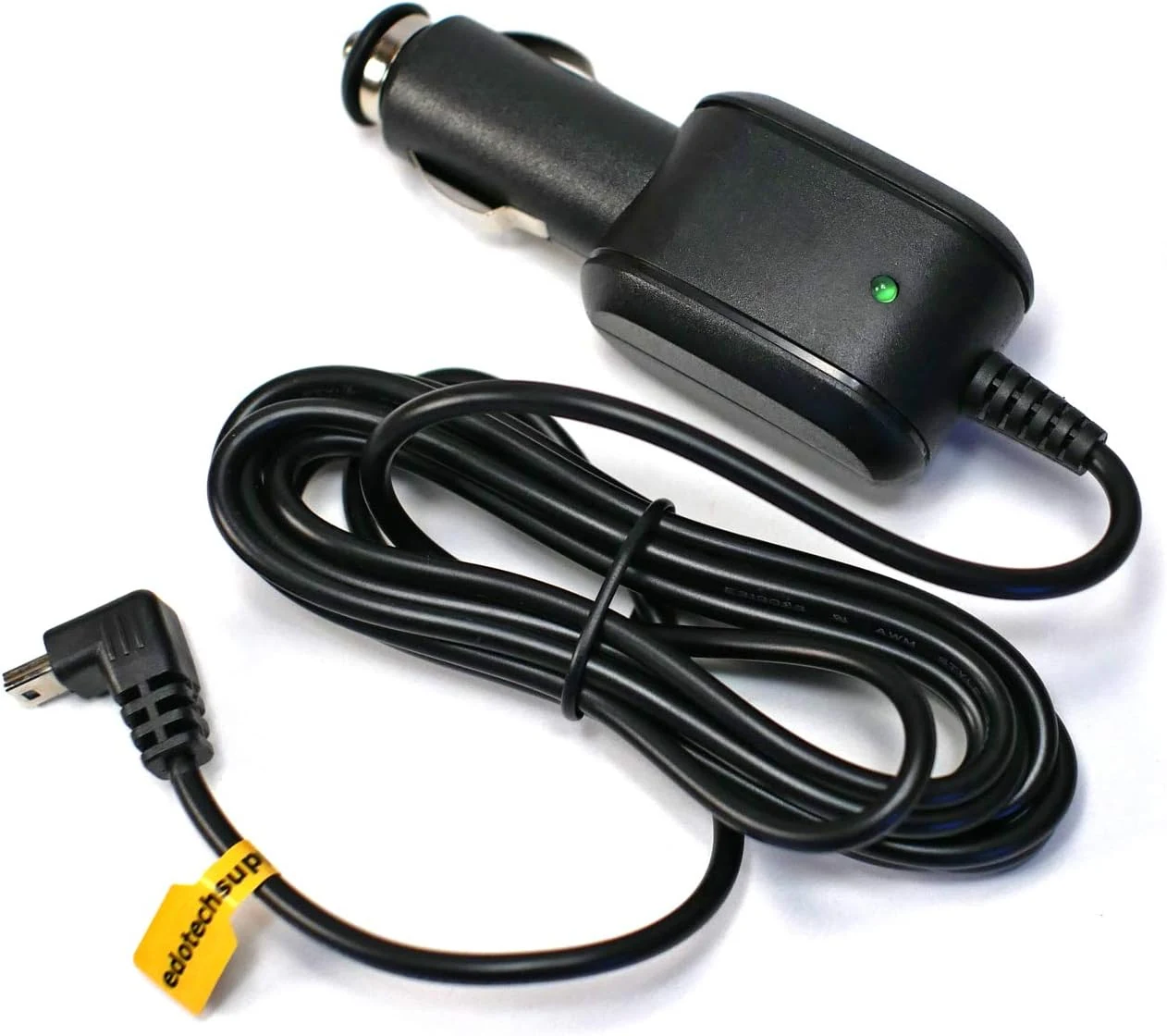 EDO Tech Mini USB Car Charger Power Cord for Garmin