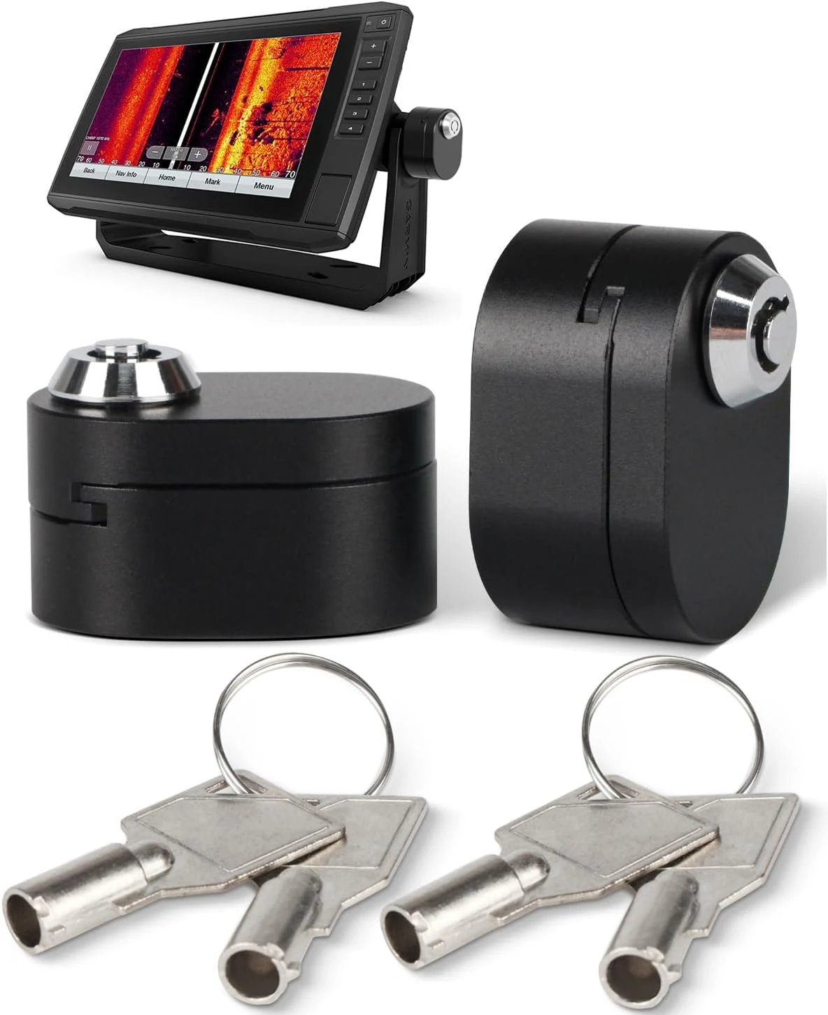 Aluminum Alloy Fish Finder Lock (Pack of 2)