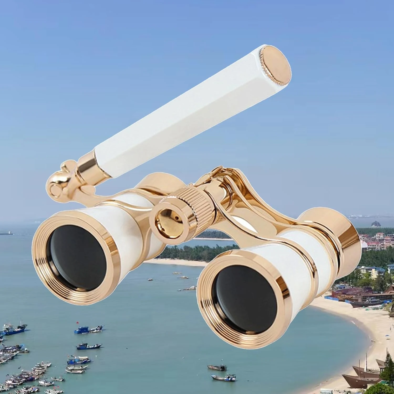 Opera Glasses Binoculars, 3X25 Lorgnette Theater Glasses, BK9 Optical Lens