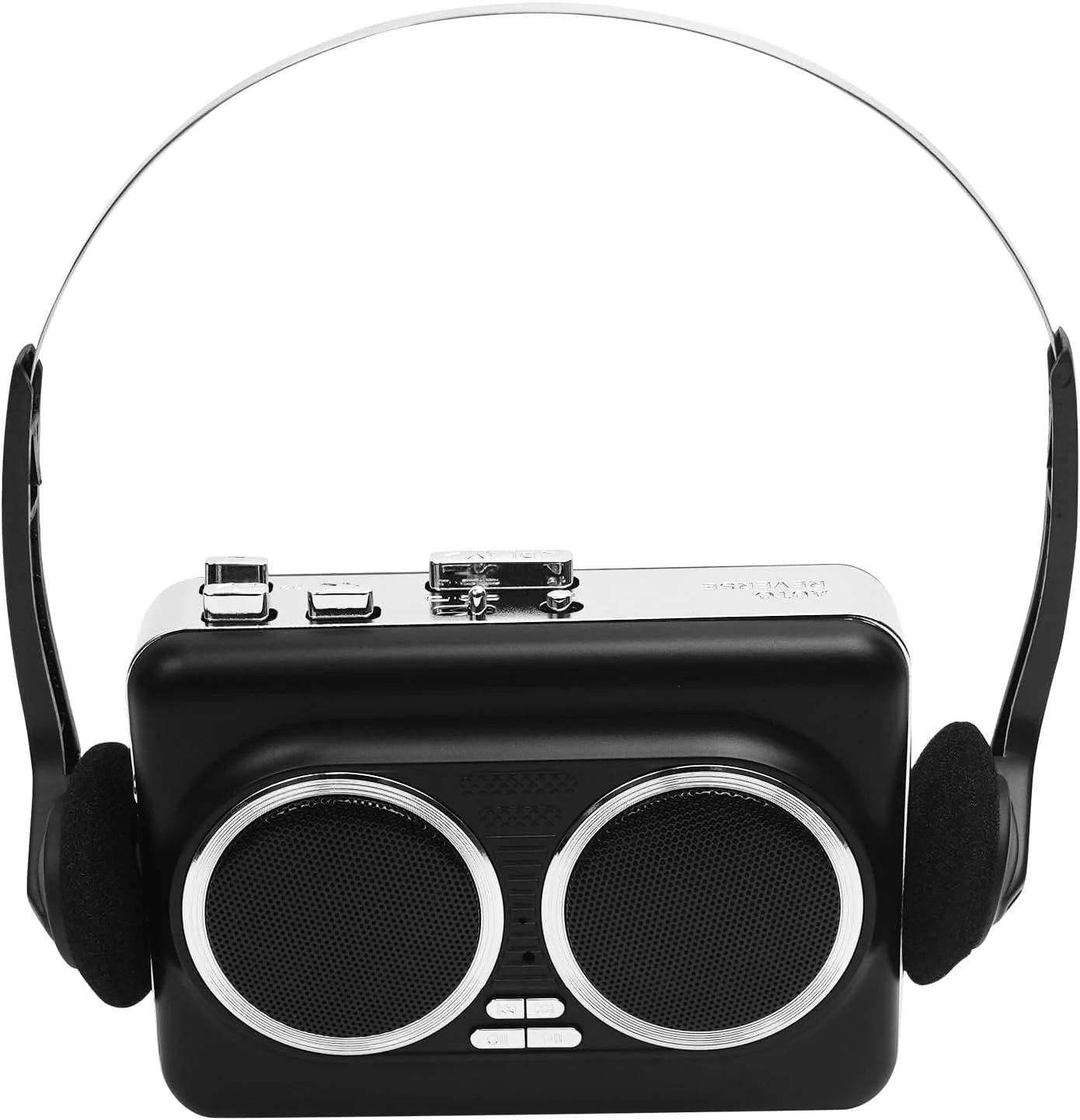 Portable Cassette to USB Converter,Dual Speaker Pure Stereo &Auto Reverse Cassette Player, Supports U Disk & USB Card Reader