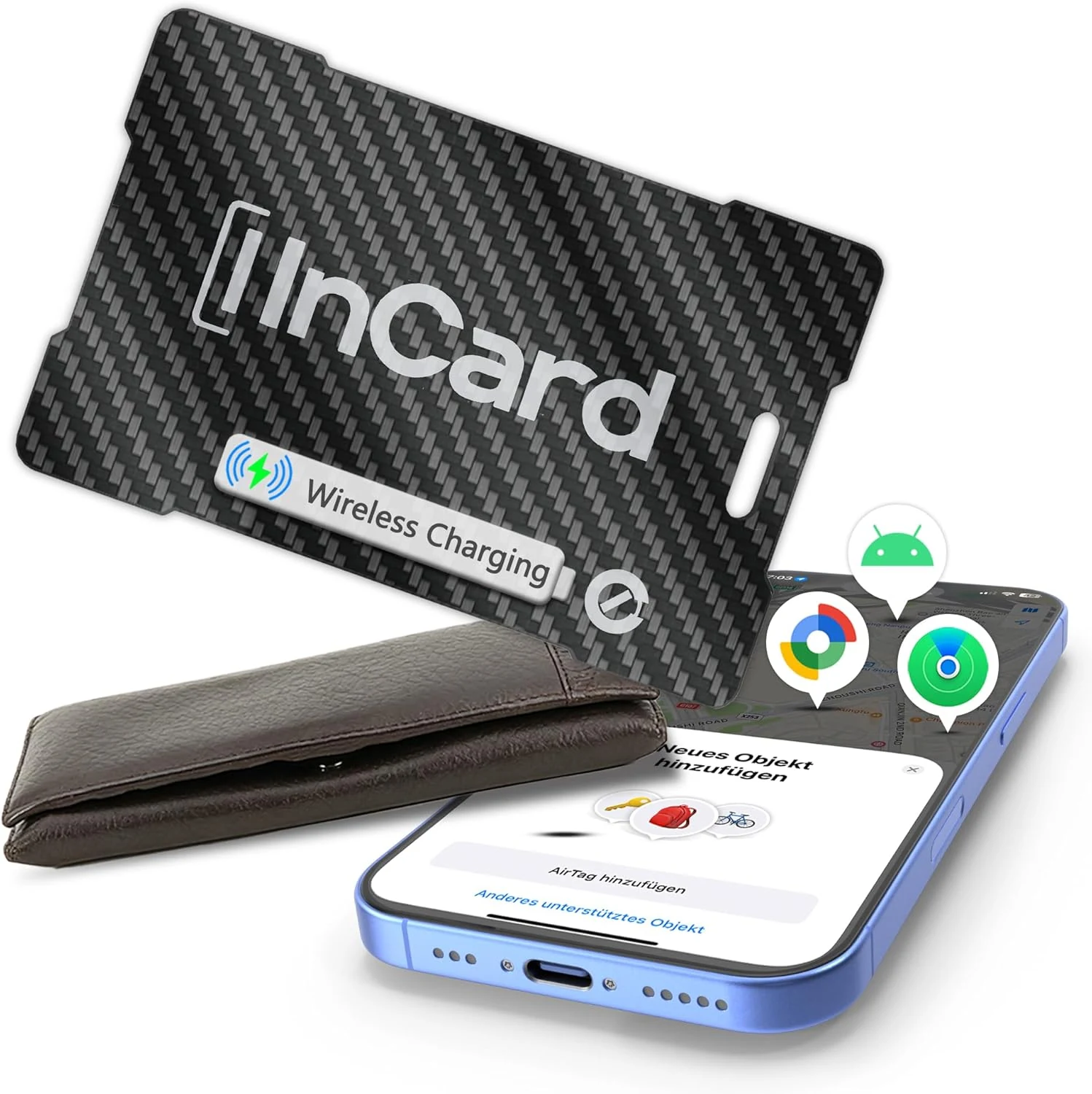 Ultra-Thin Air Tag 0.07in Wallet Tracker (Both iOS and Android)
