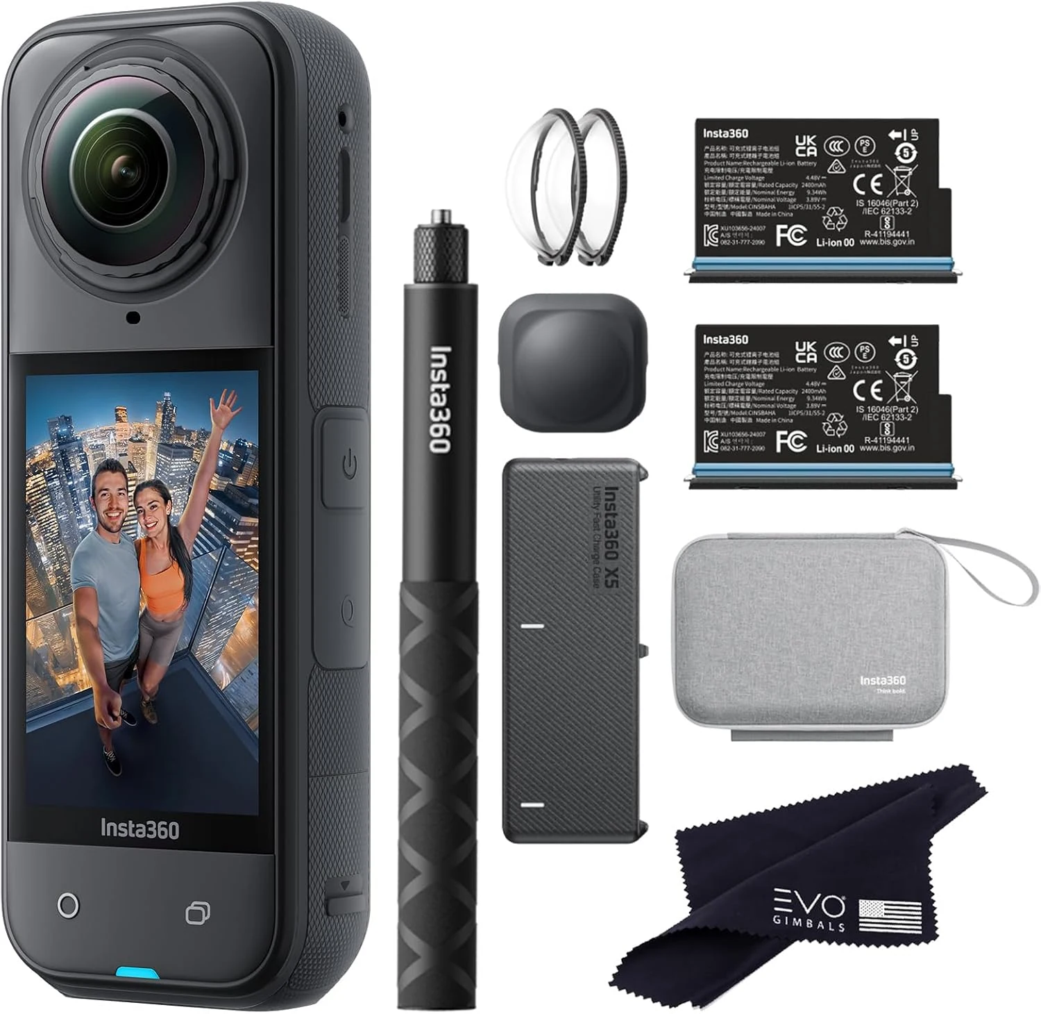 Insta360 X5 Essentials Bundle-8K Waterproof 360 Action Camera