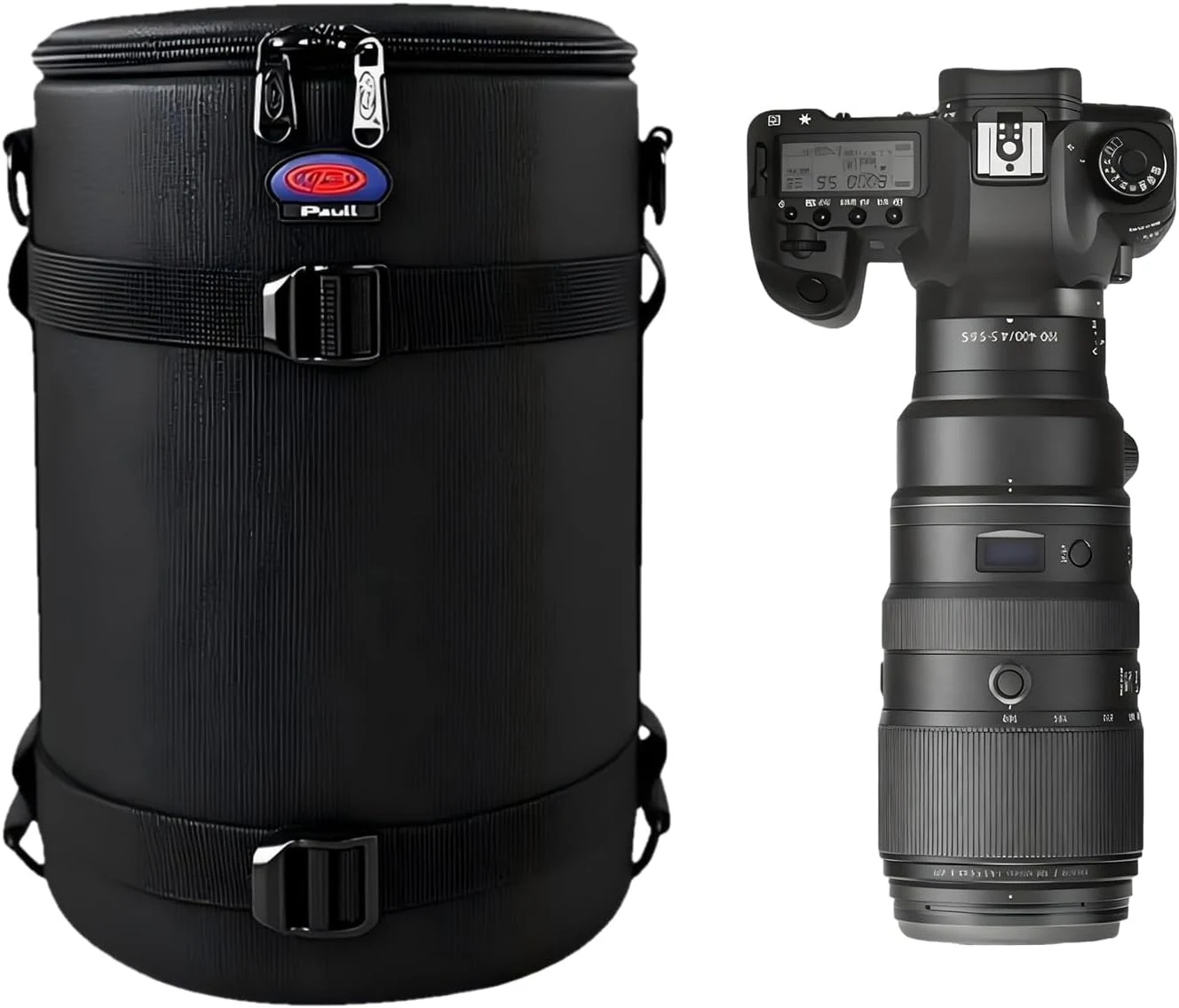 BPAULL camera lens case, lens pouch DSLR camera lens bag fits for Canon Nikon Pentax Sony Olympus Panasonic and other camera lens
