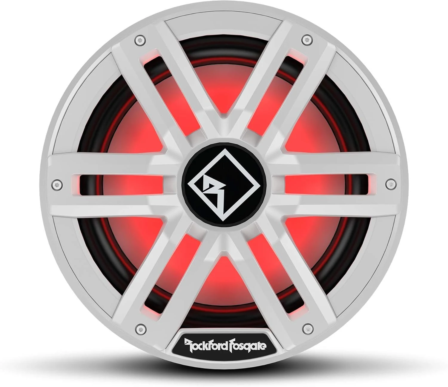 Rockford Fosgate M2D4-12I Color Optix 12" DVC 4-Ohm Infinite Baffle Marine Subwoofer (White/Stainless)