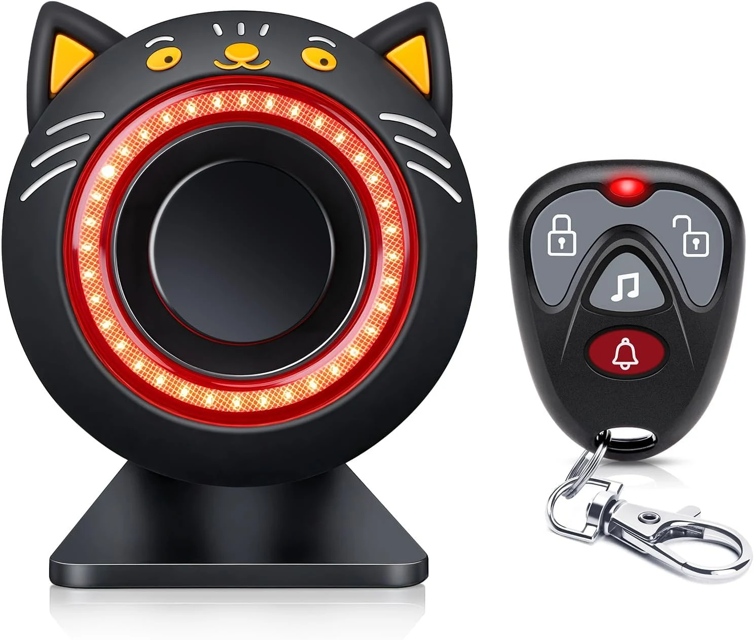 Electop 120dB Car Alarm System with Vibration Sensor & Sound, Wireless Remote & LED Light