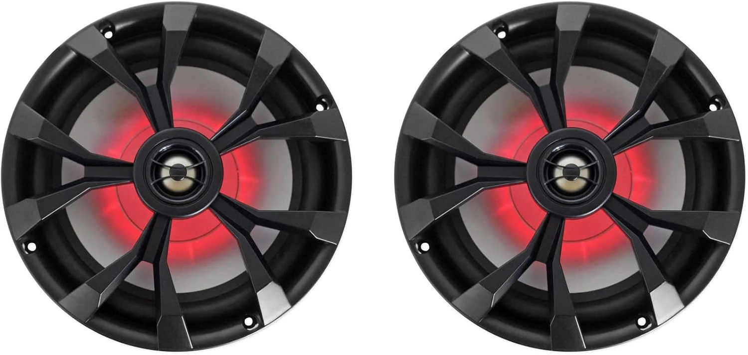 Rockville Pair RKL80MB 900 Watt 8-Inch 2-Way Marine Boat Speakers