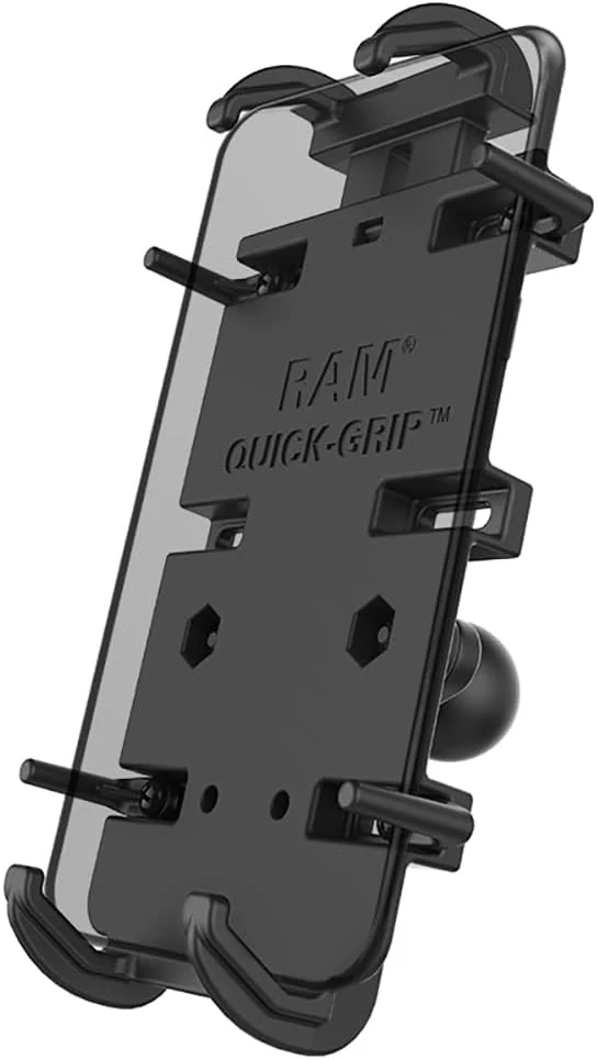 RAM Mounts Quick-Grip XL Phone Holder with B Size 1″ ball diamond base