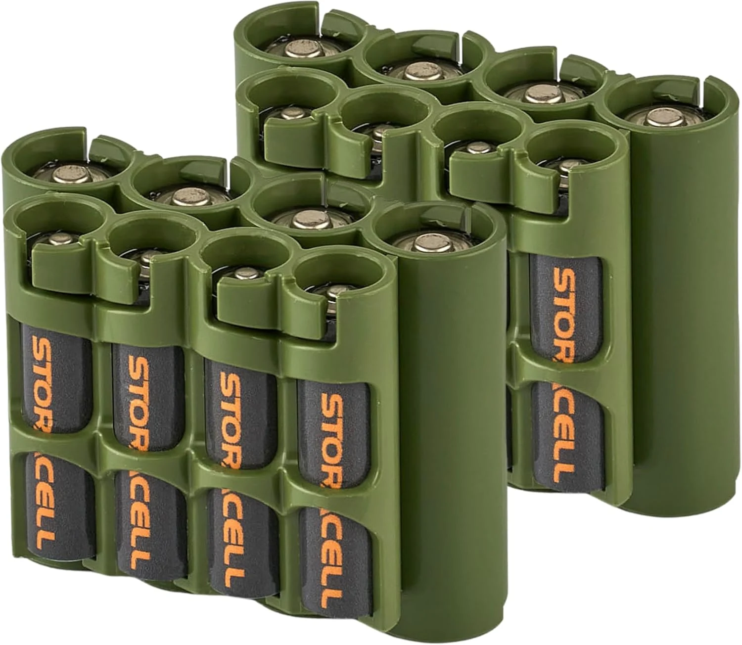 Storacell AA + AAA Combo Battery Storage Caddy and Dispenser (Pack of 2)