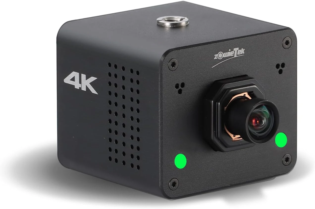zowietek 4K POV Box Camera PoE, ZowieCAM, Auto Focus, SDI & HDMI & UVC Output, Standalone RTSP/RTMP(s)/SRT Live Streaming, Ultra-Compact, Interchangeable Lens (M12 AF)