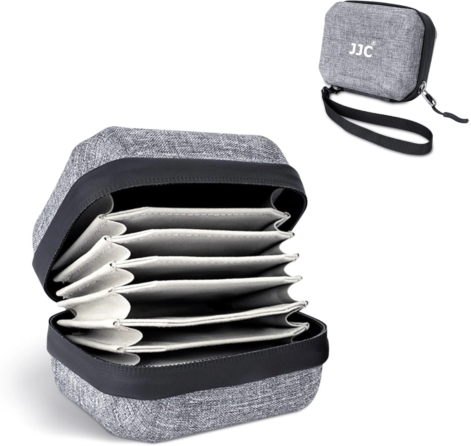 JJC Hard Shell Lens Filter Pouch Case for 10 Circular Filters Up to 67mm