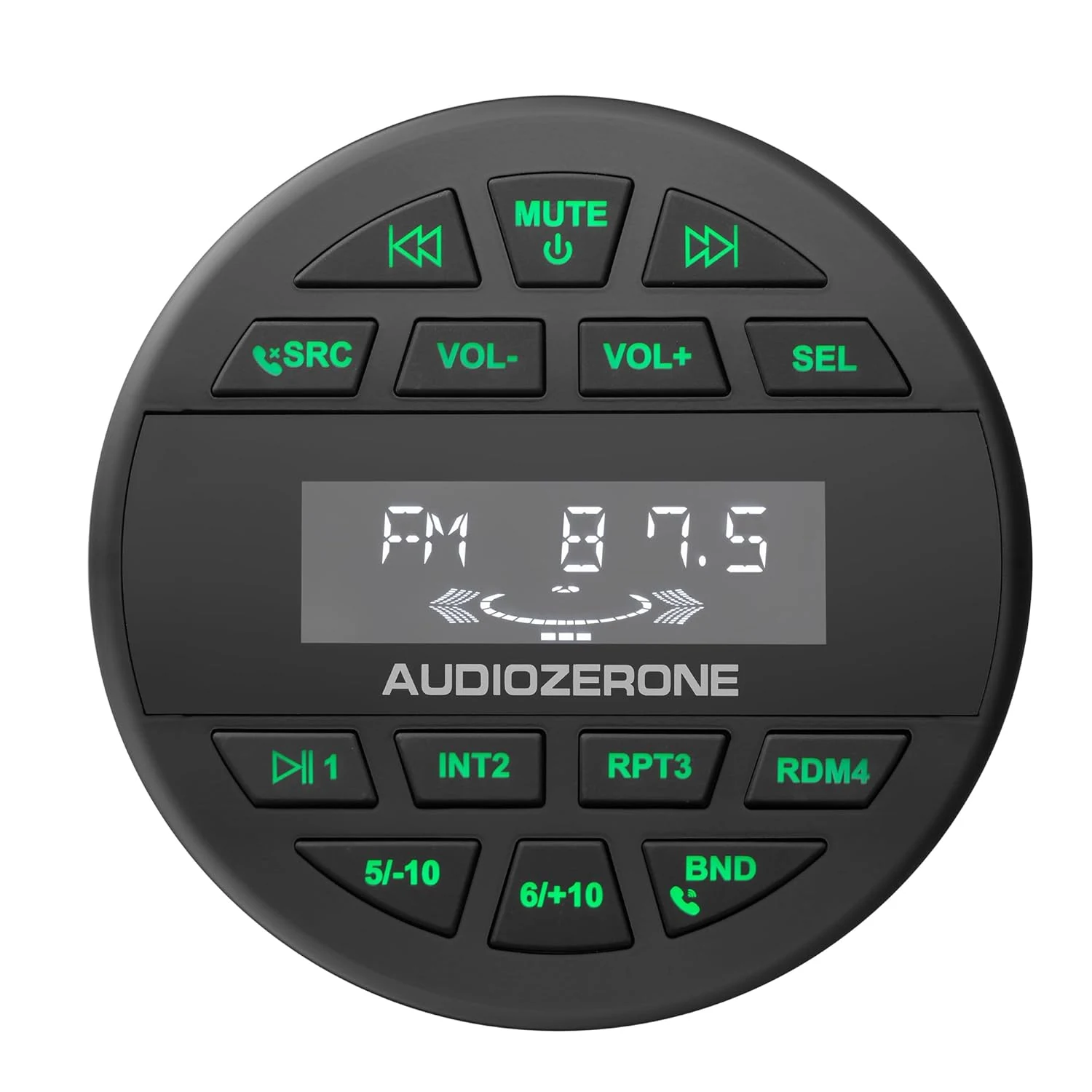 AUDIOZERONE Marine Bluetooth Amplifier car Audio System Waterproof Multi-Function Remote Class ab Amp ATV UTV Amp 4 Channel Output FM/AM