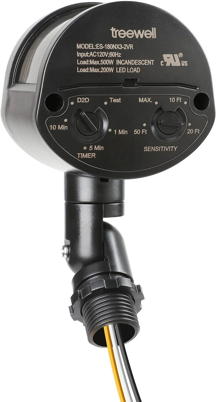 Motion Sensor, 180-Degree Replacement Motion Detector, Adjustable Time & Detection review