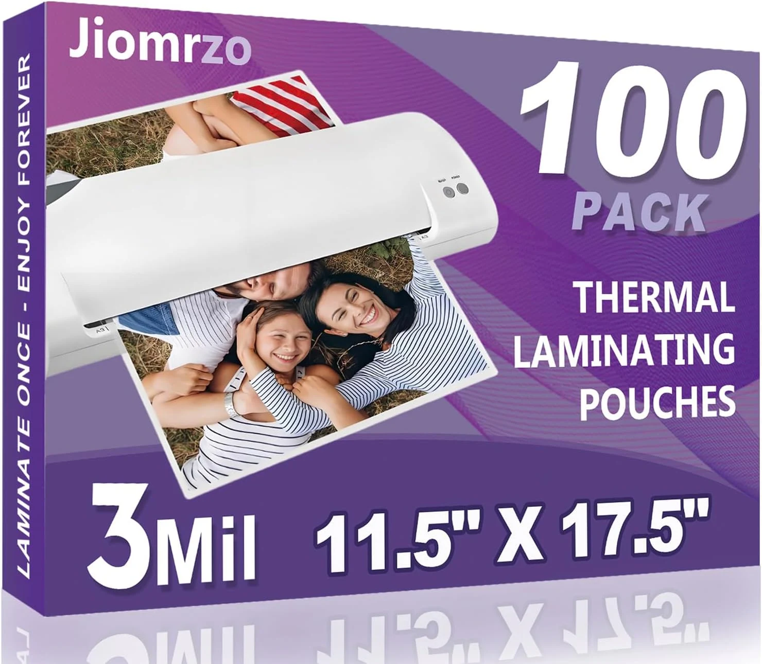 Jiomrzo Laminating Sheets (100 Pack, 11 x 17, 3 Mil)