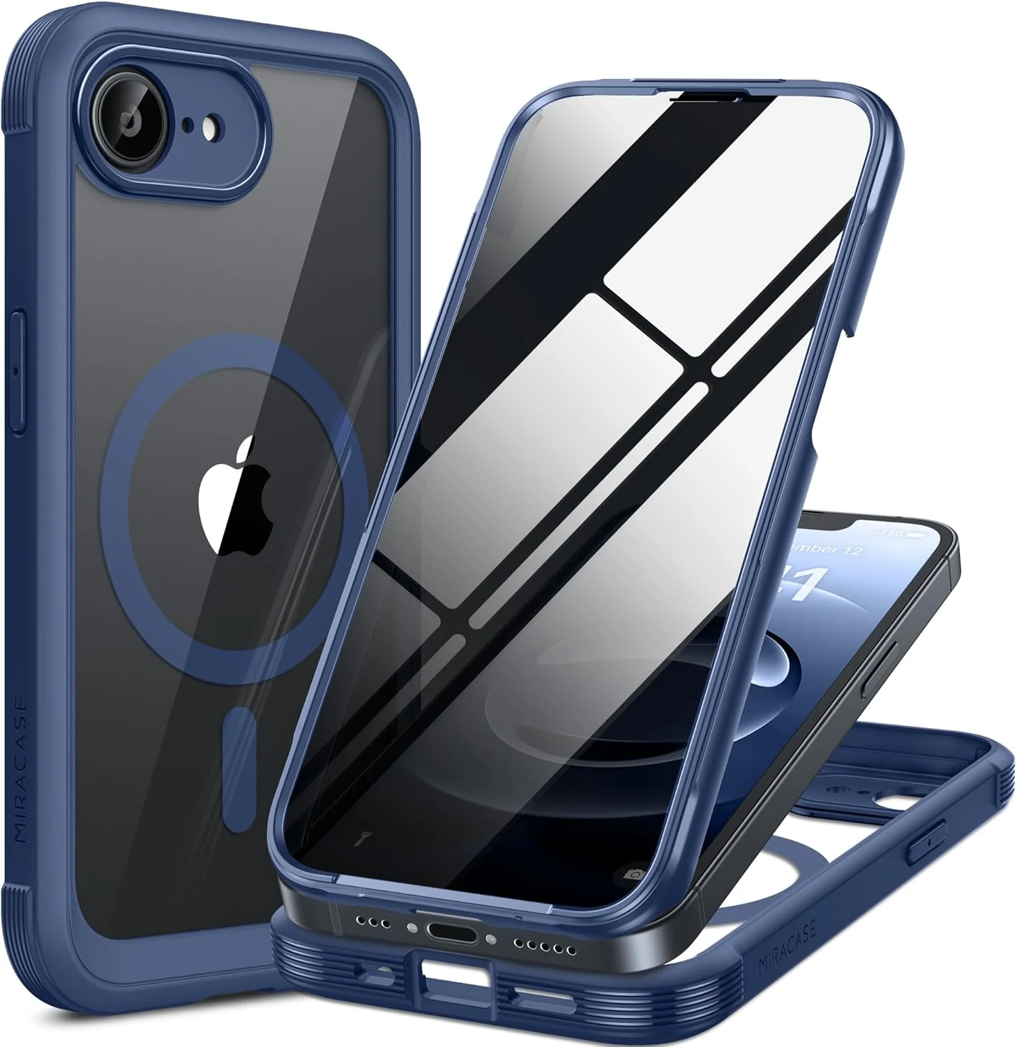 Miracase for iPhone 17e & 16e Case with Built-in Private Screen Protector